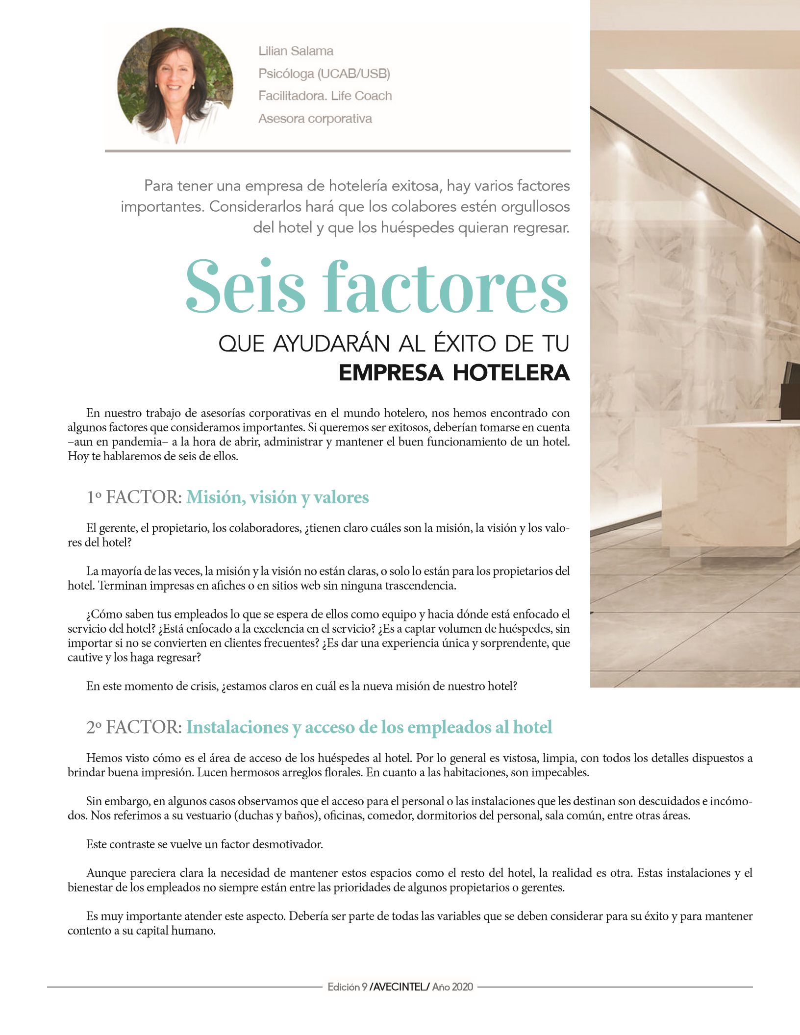 23-REV Seis factores que ayudarán al éxito de tu empresa hotelera