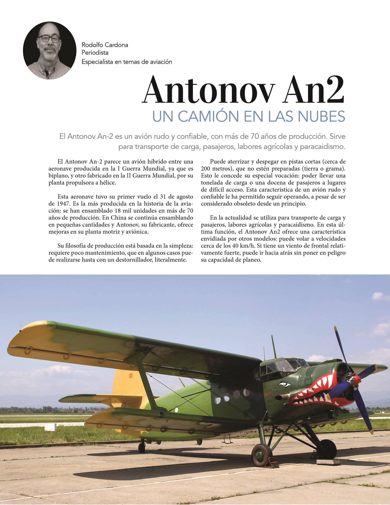 52-REV Antonov An2 camion en las nubes