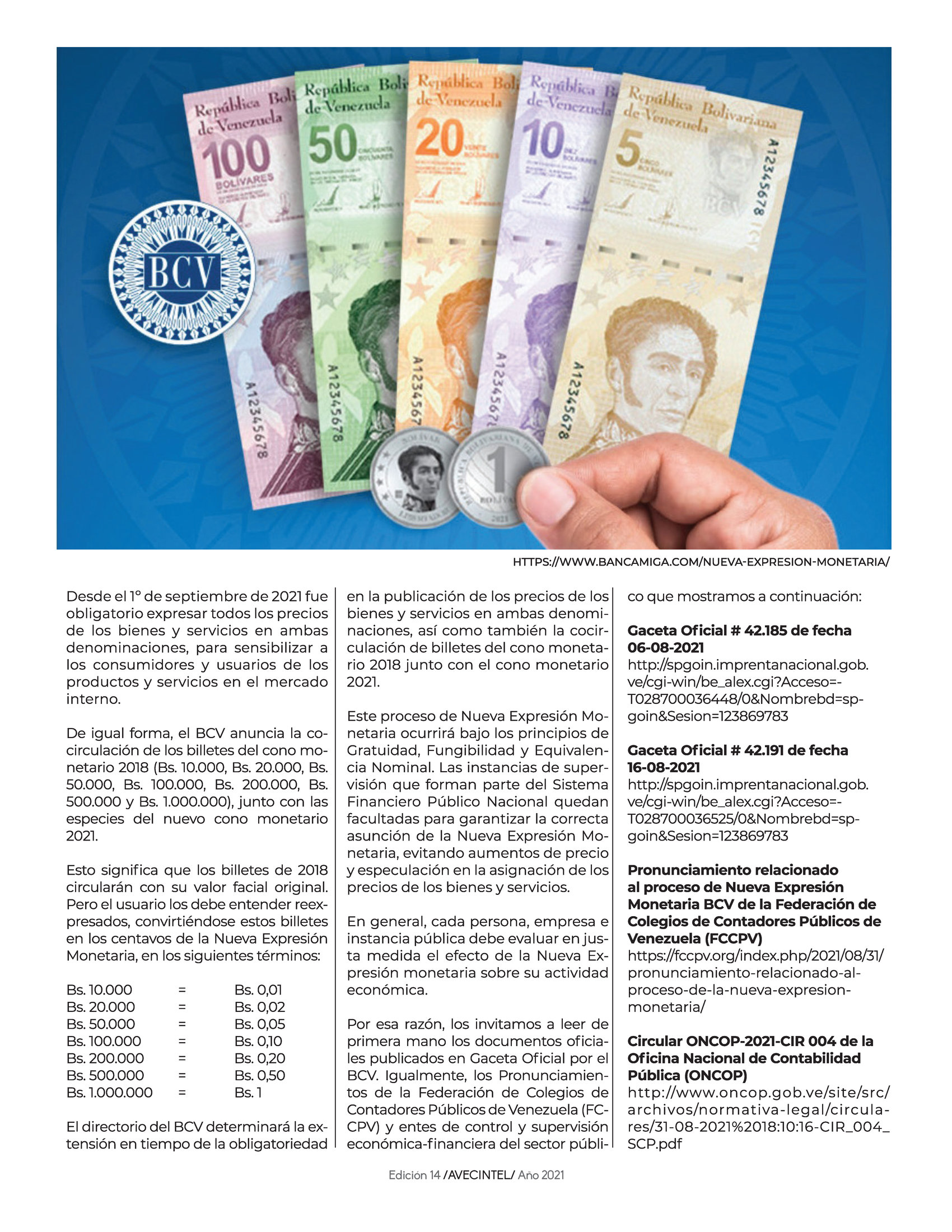 25-REV Aaron Olmos Nueva Expresion Monetaria BCV 2021