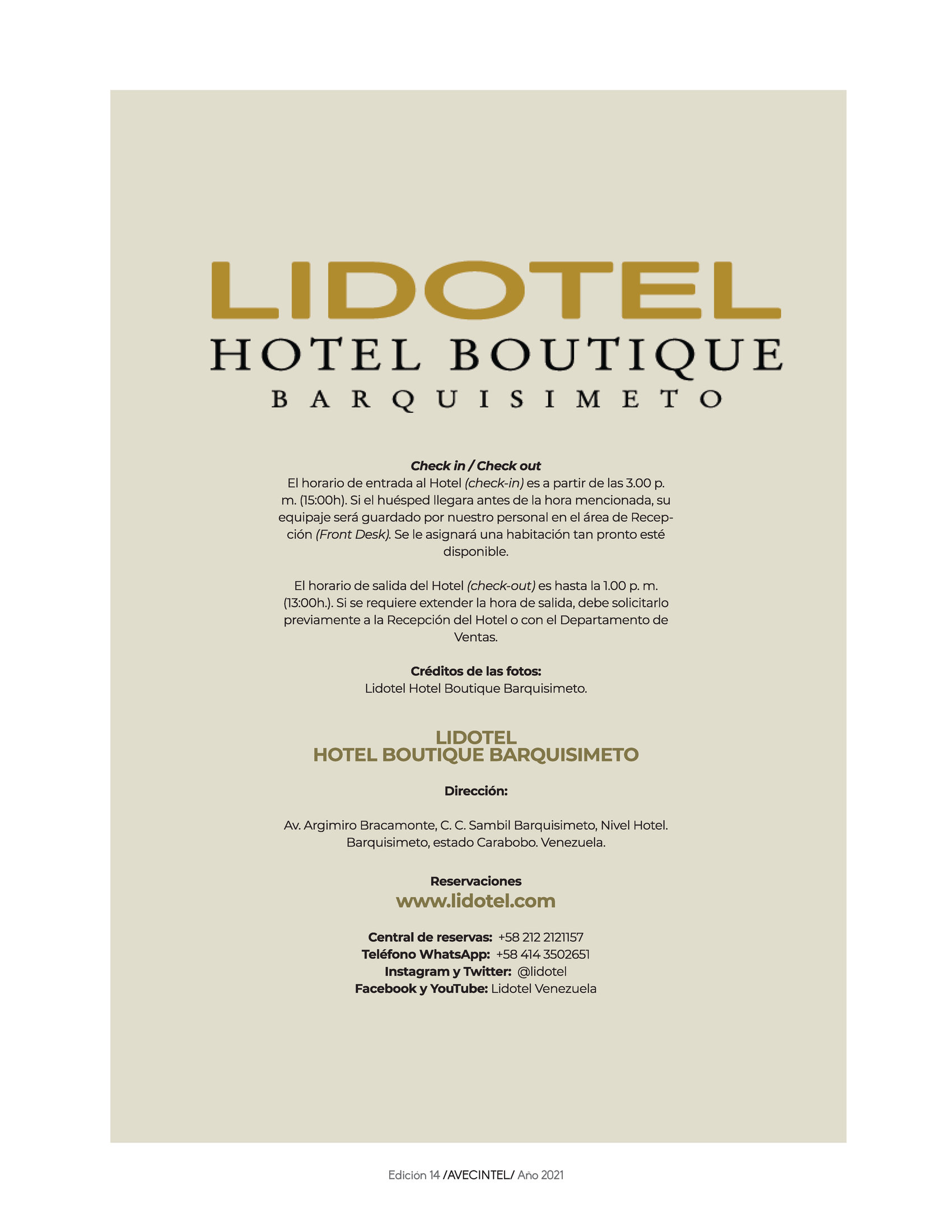 67-REV Lidotel Hotel Boutique Barquisimeto