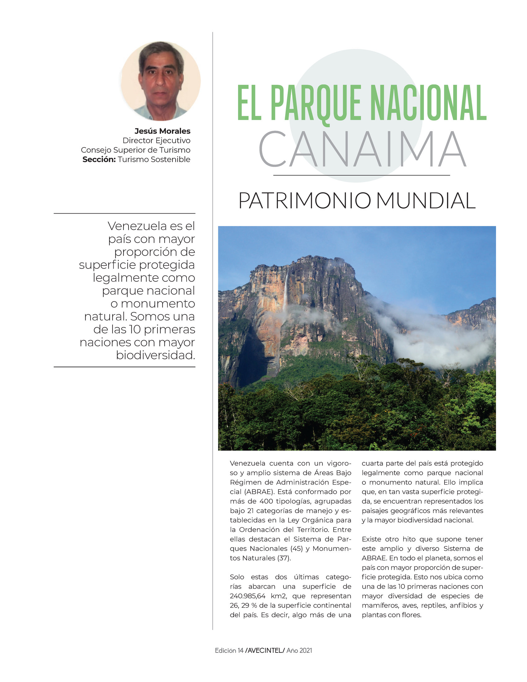 76-REV Jesus Morales Parque Nacional Canaima Patrimonio Mundial