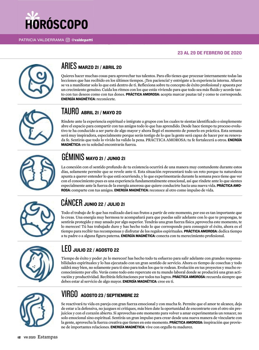 Estampas Demo 21 Horoscopo