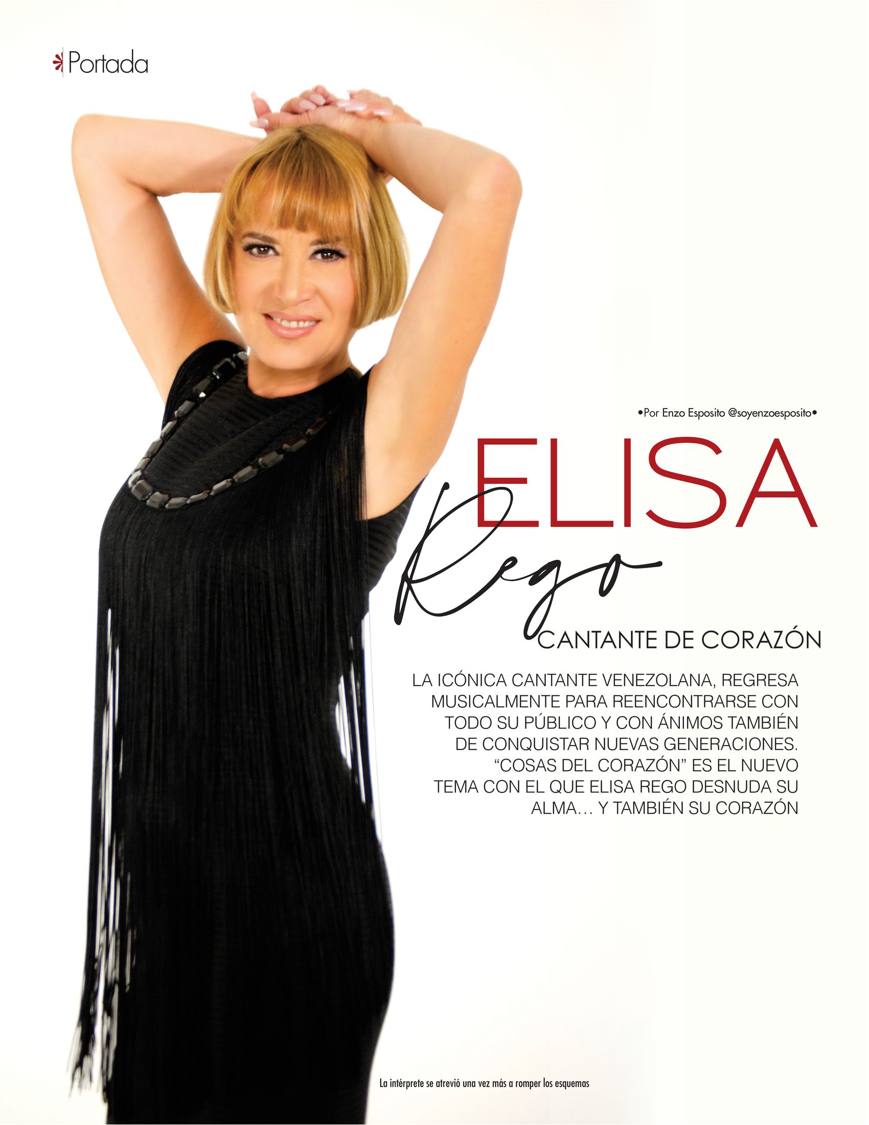 18-REV Elisa Rego la icónica cantante venezolana regresa desnudando su alma y su corazón 18