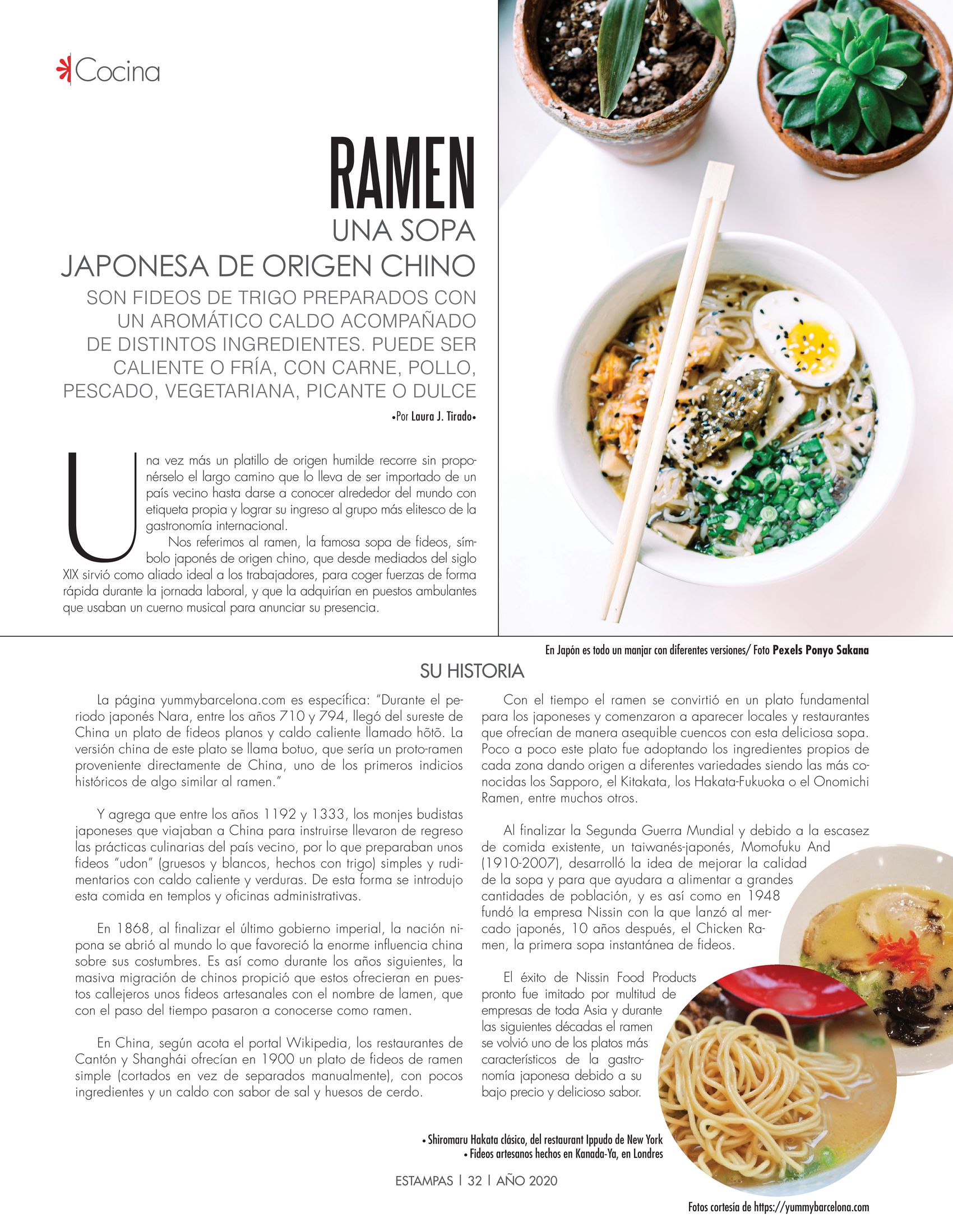 31-REV Cocina Laura Tirado Ramen una sopa japonesa de origen chino