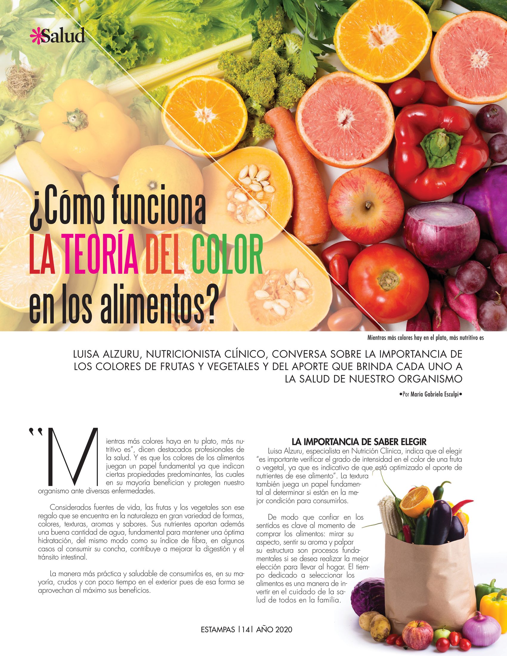 14-REV Salud: María Gabriela Esculpi - ¿Cómo funciona la teoría del color en los alimentos?