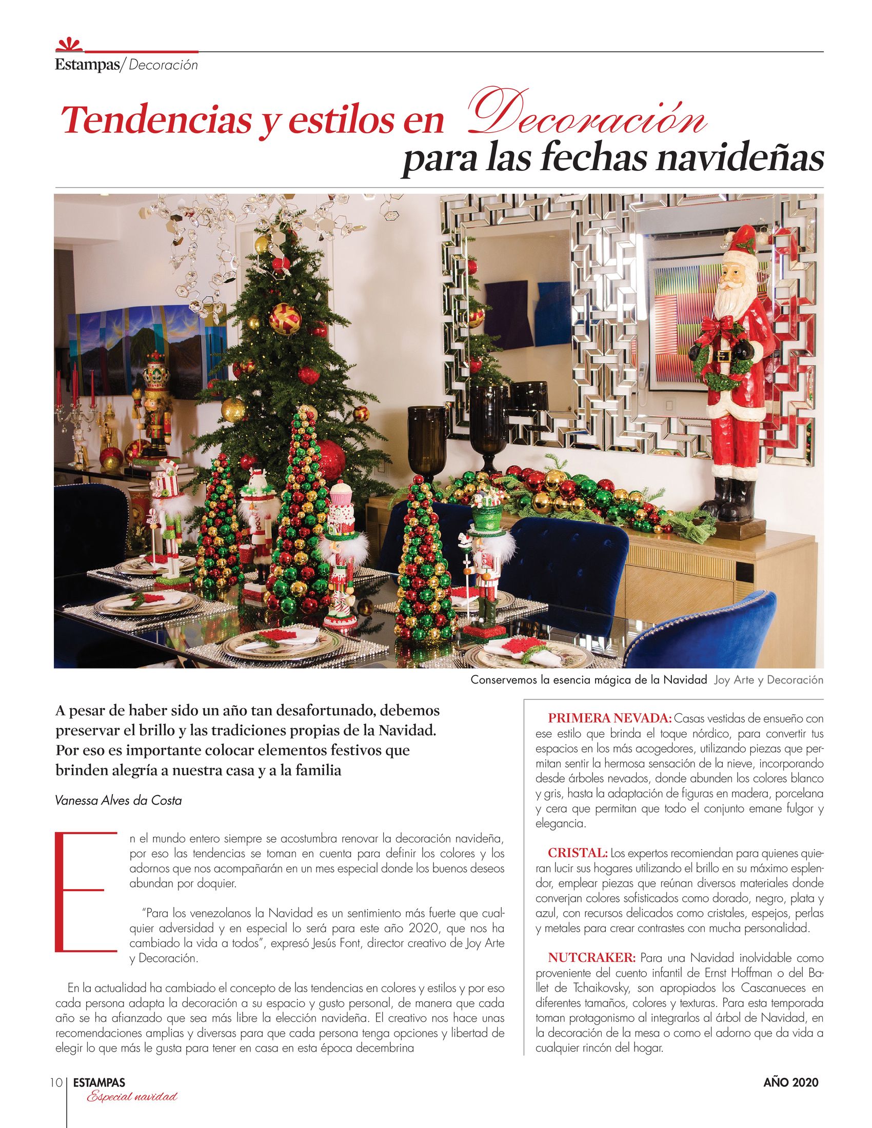 10-REV Decoración Vanessa Alves da Costa Tendencias y estilos en decoración para las fechas navideñas