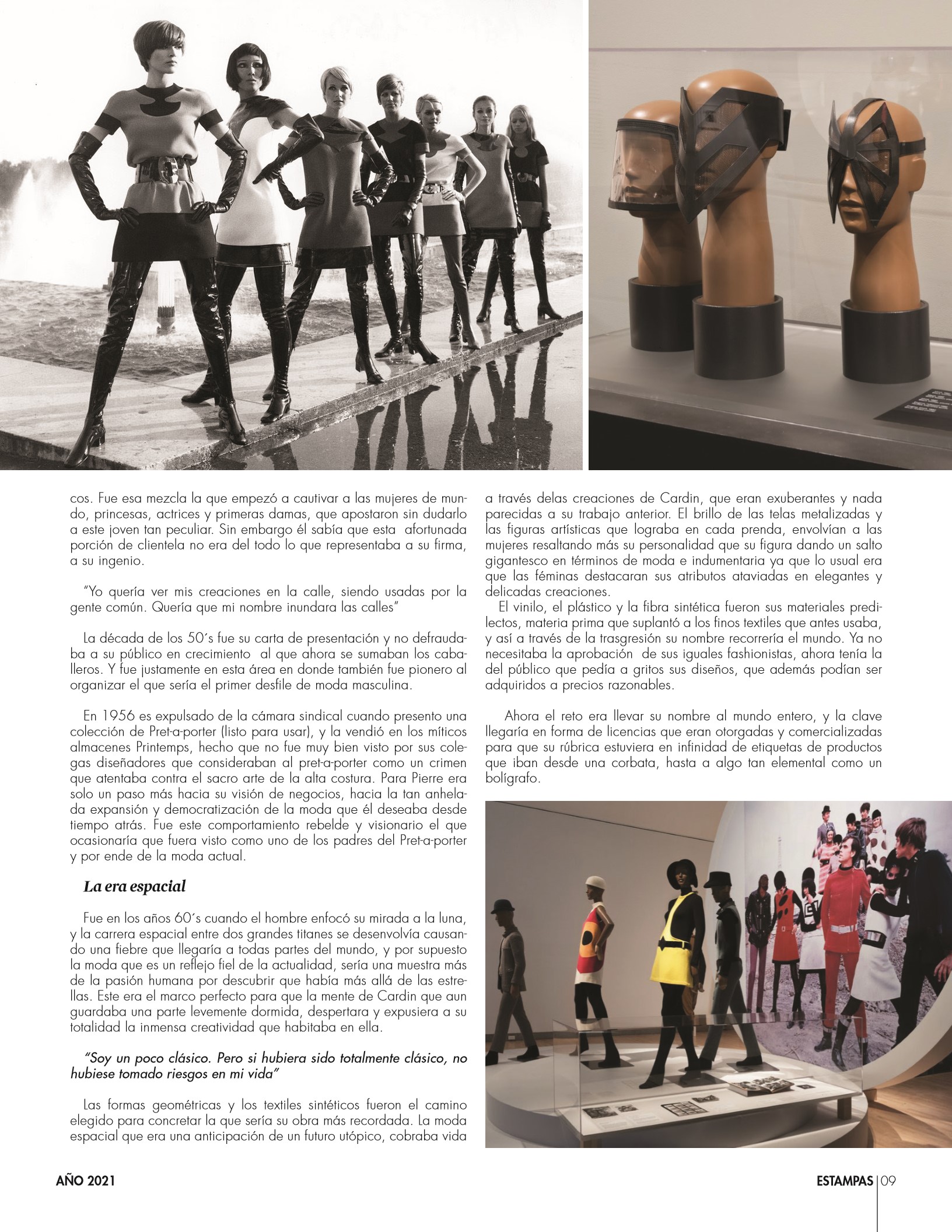 9-REV Moda:  Mauricio Cilingg  - Pierre Cardín: El diseñador del futuro 