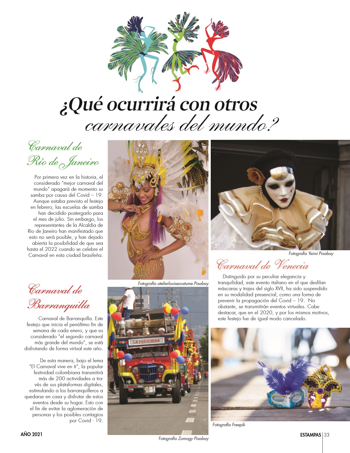 33-REV Entretenimiento Andrea Solorzano Carnavales De la algarabía al confinamiento