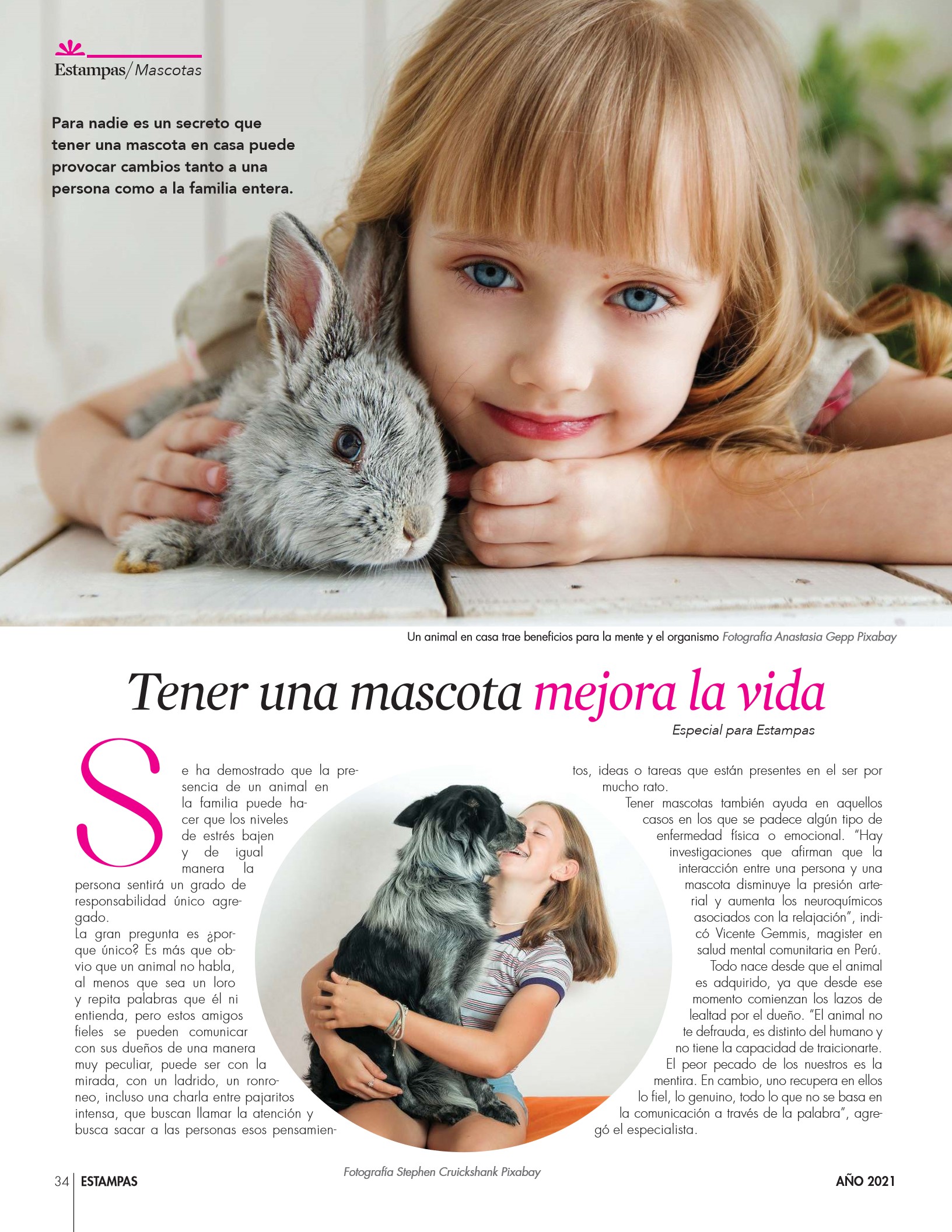 34-REV Entretenimiento Mascotas Tener una mascota mejora la vida 