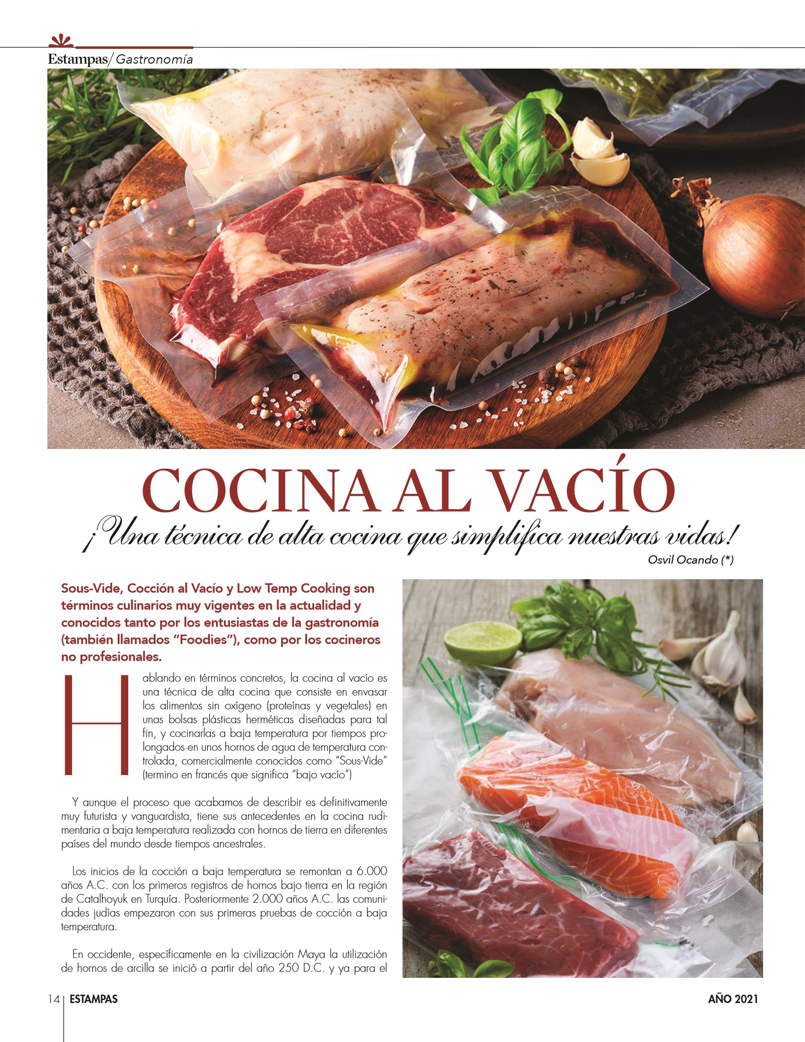 14-REV Cocina Cocina al vacío Una técnica de alta cocina que simplifica nuestras vidas