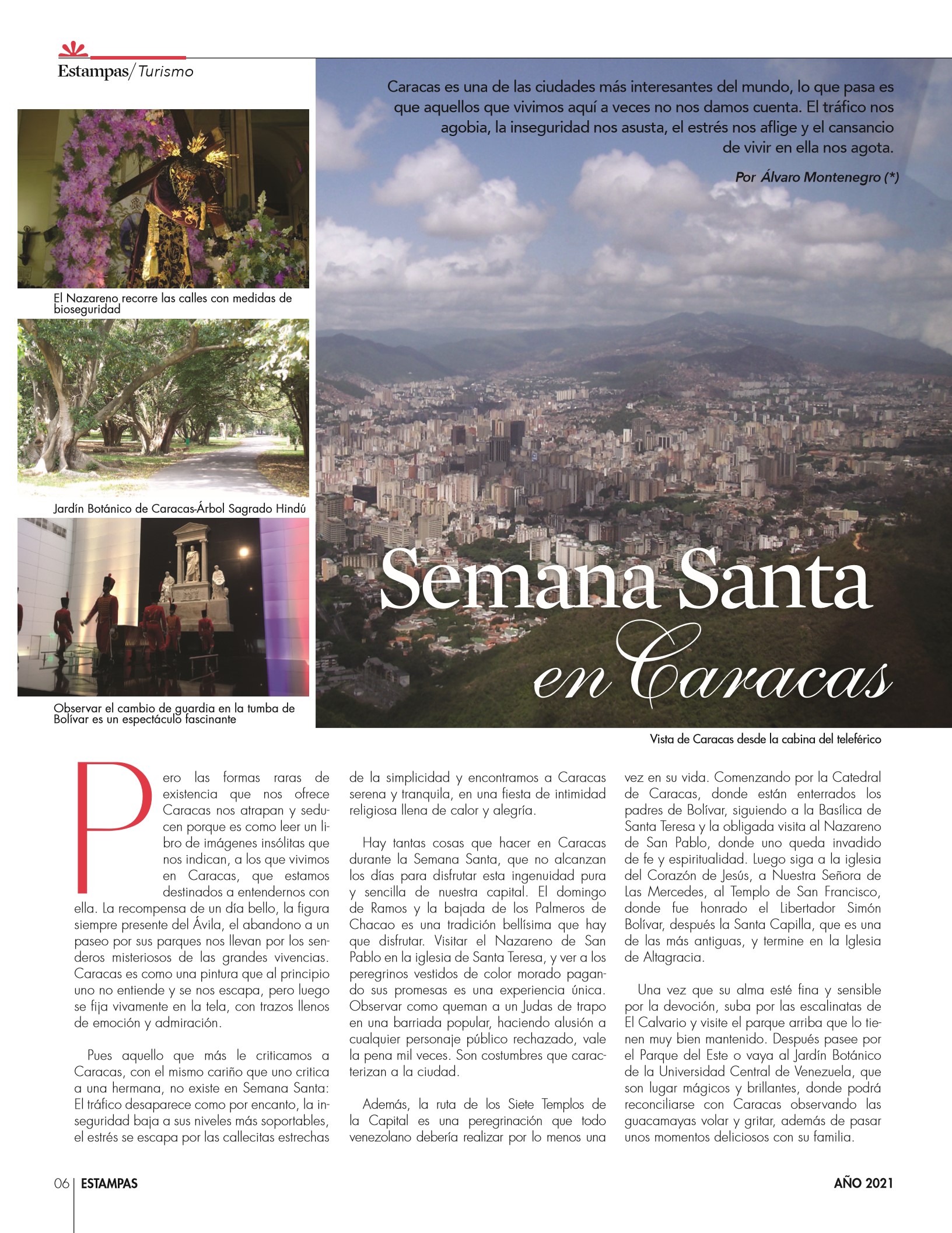 6-REV Entretenimiento Álvaro Montenegro Caracas en Semana Santa 