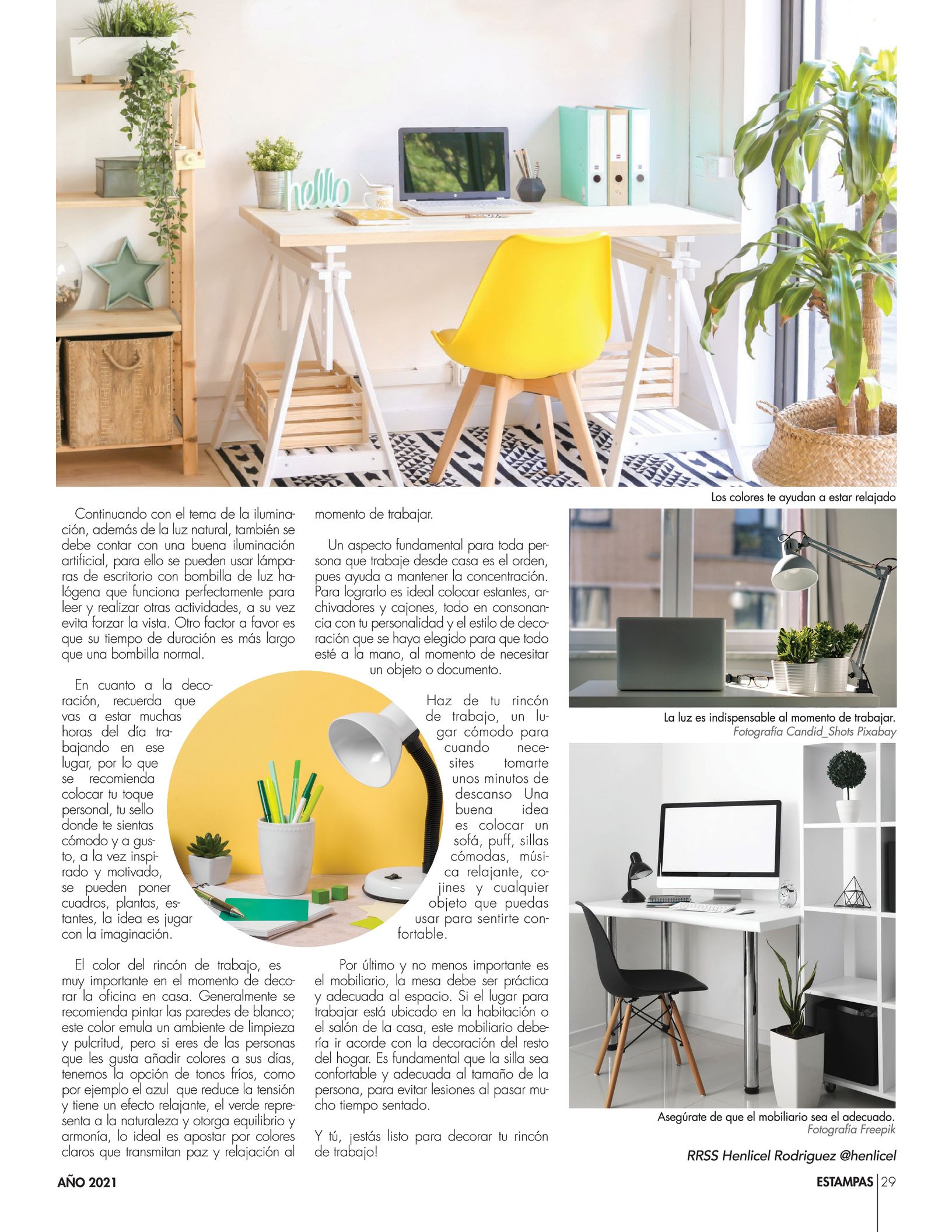 29-REV Decoración Henlicel Rodríguez Crea un espacio para realizar tu trabajo desde casa 