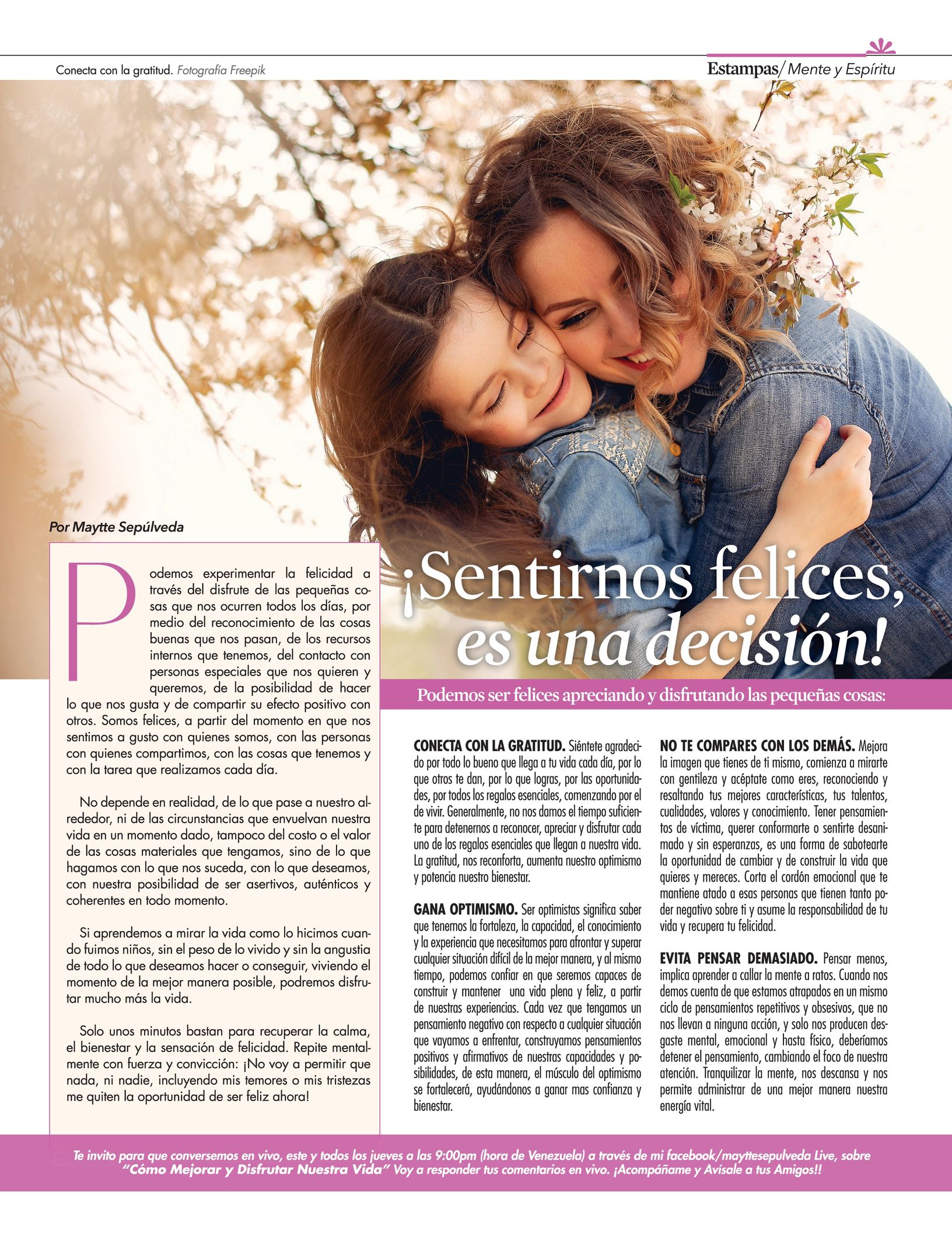 39-REV Salud Maytte ¡Sentirnos felices, es una decisión!