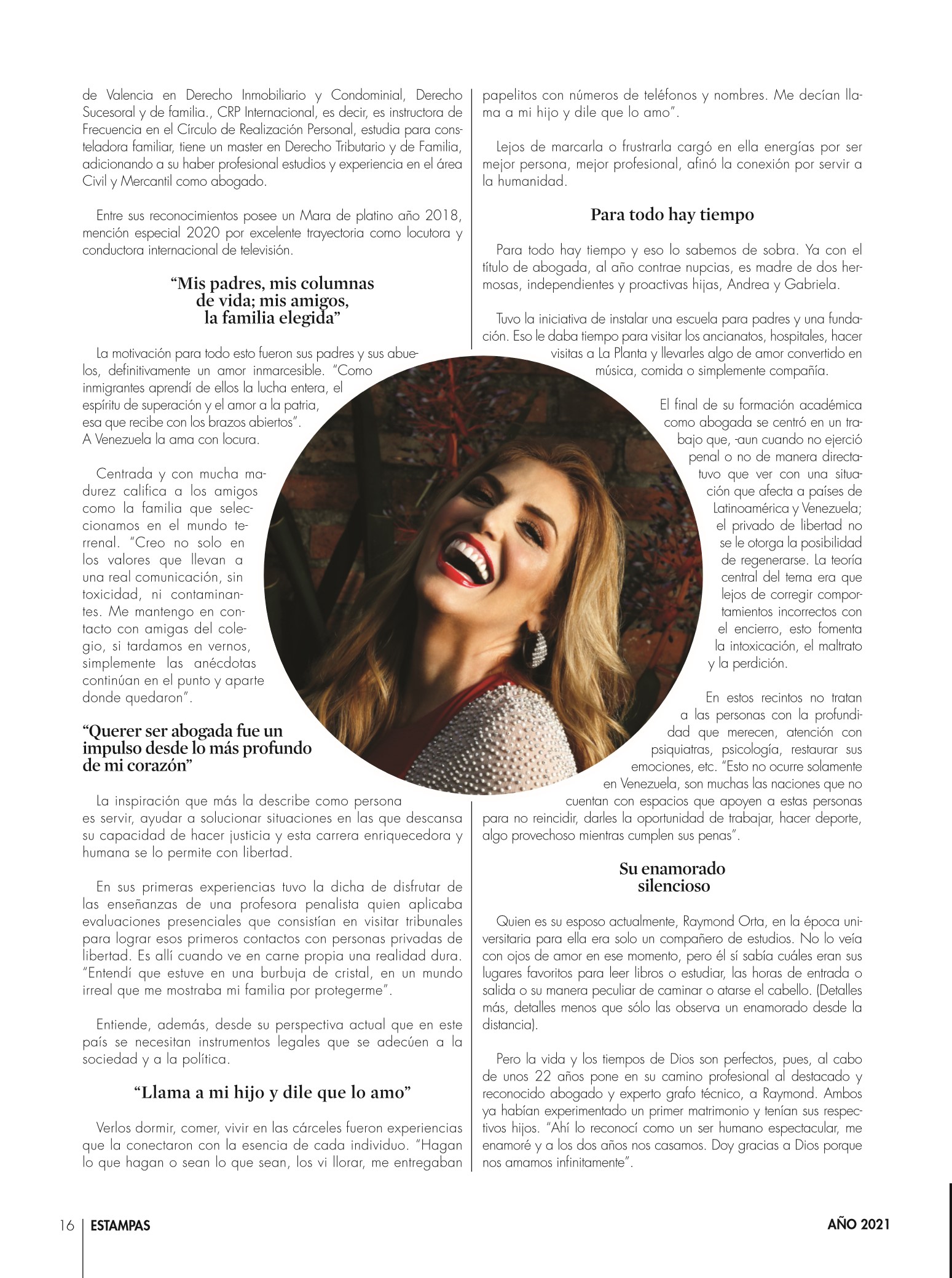20-REV Entretenimiento Entrevista Sjandra Rendón Candy Herrera Servir a la humanidad y hacer justicia siempre ha sido mi bandera