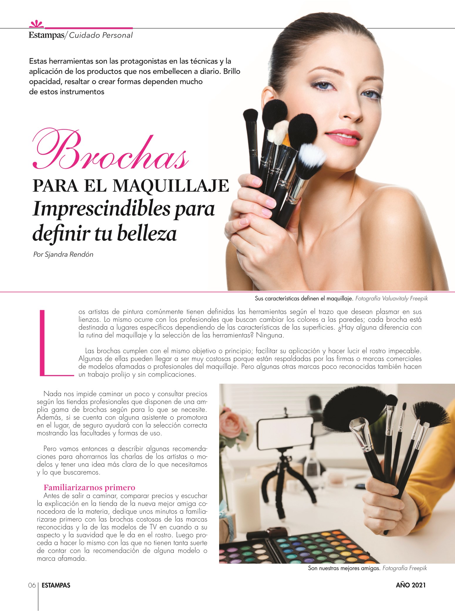 6-REV Sjandra Rendón Brochas para el maquillaje Imprescindibles para definir tu belleza