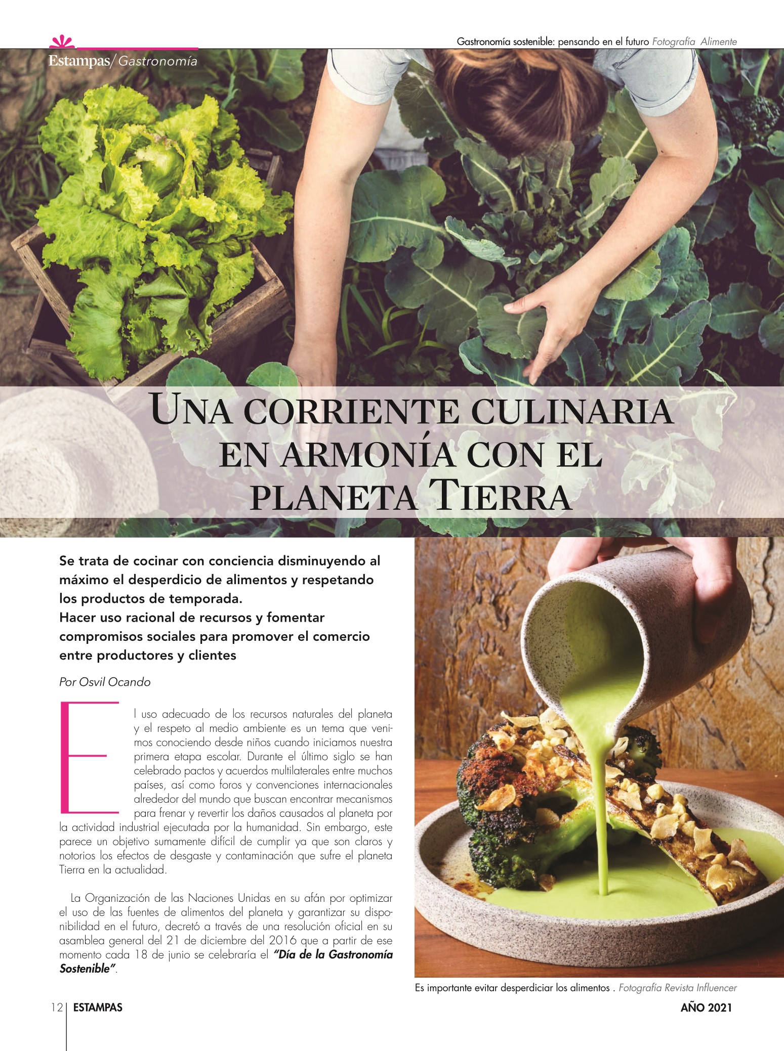 12-REV Gastronomía Osvil Ocando Una corriente culinaria en armonía con el planeta Tierra