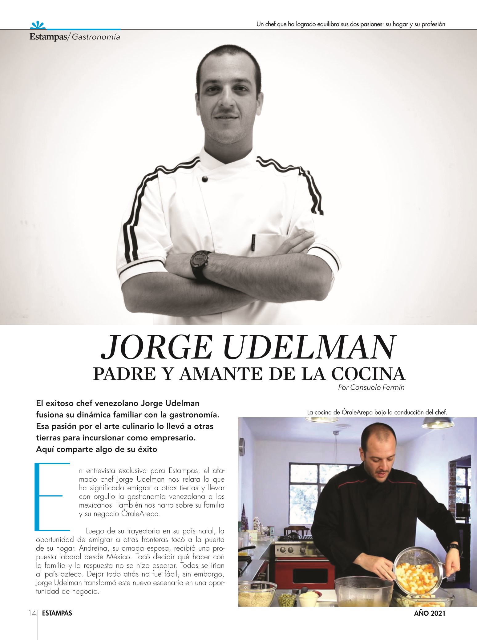 14-REV Gastronomía Cocina Por Consuelo Fermín Jorge Udelman padre y amante  de la cocina