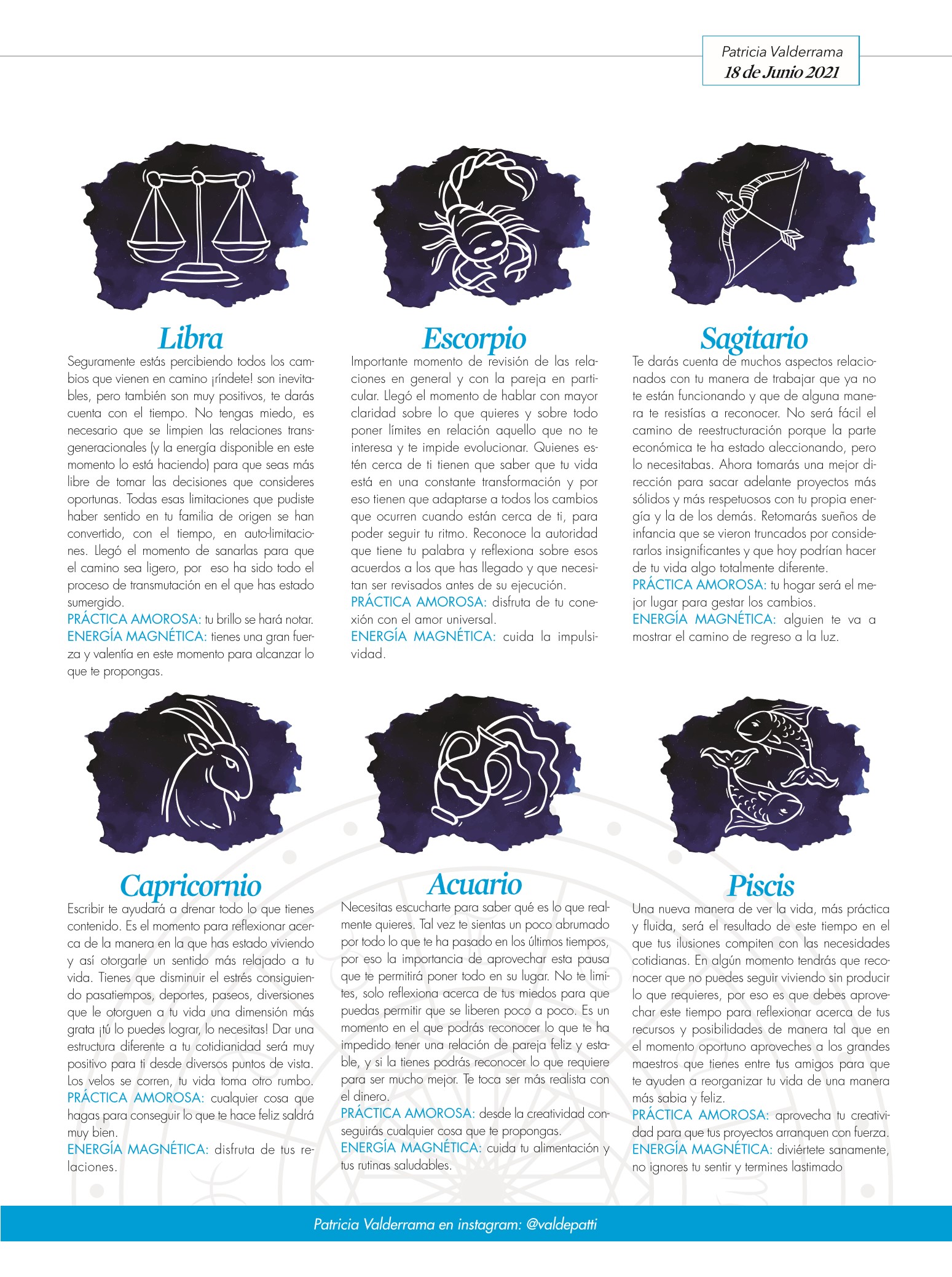 51-REV Horóscopo Por Patricia Valderrama El diálogo interno nos conecta con nuestro ser interior 