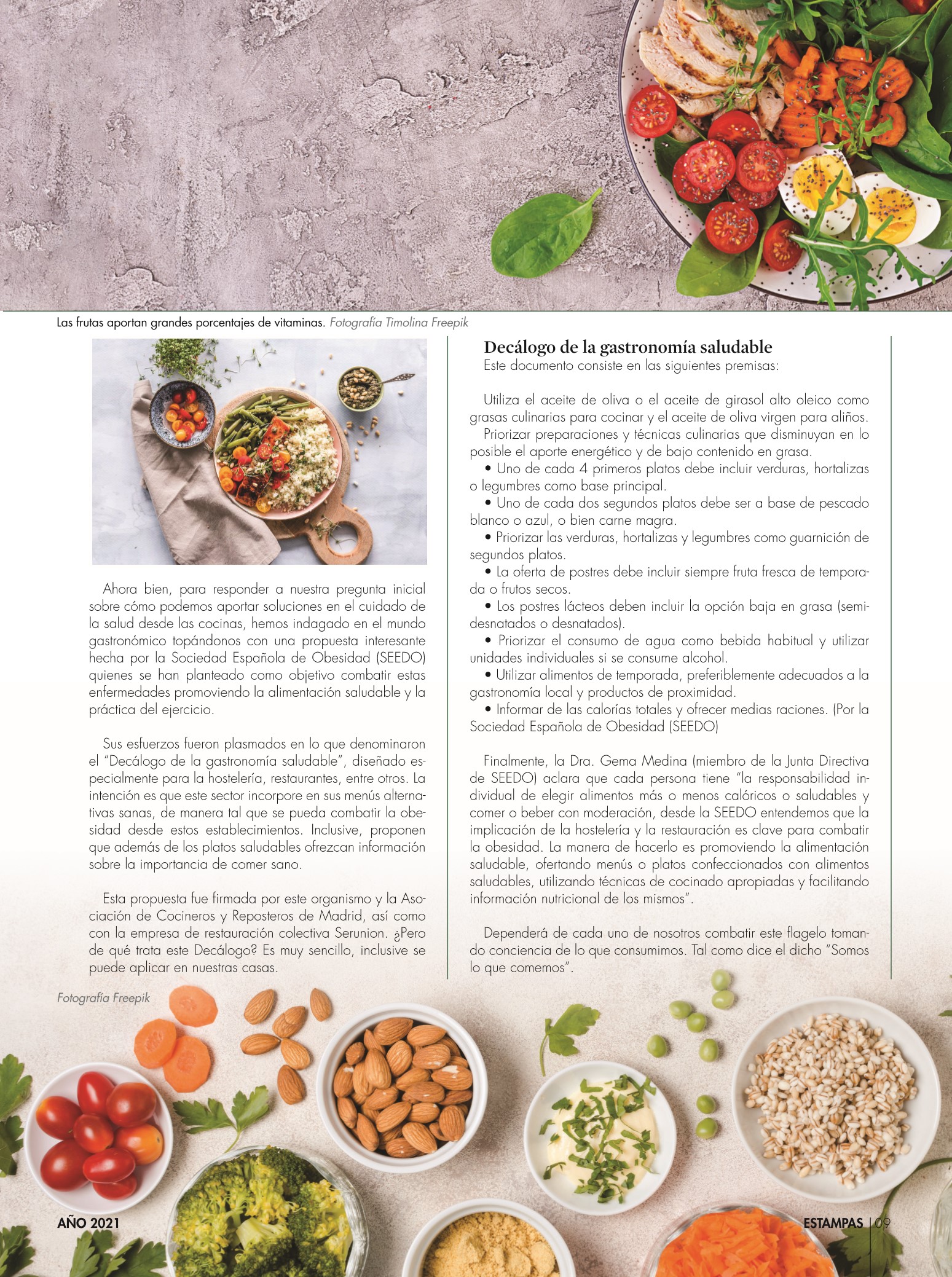 9-REV Gastronomía Cocina Consuelo Fermín Decálogo de la gastronomía saludable