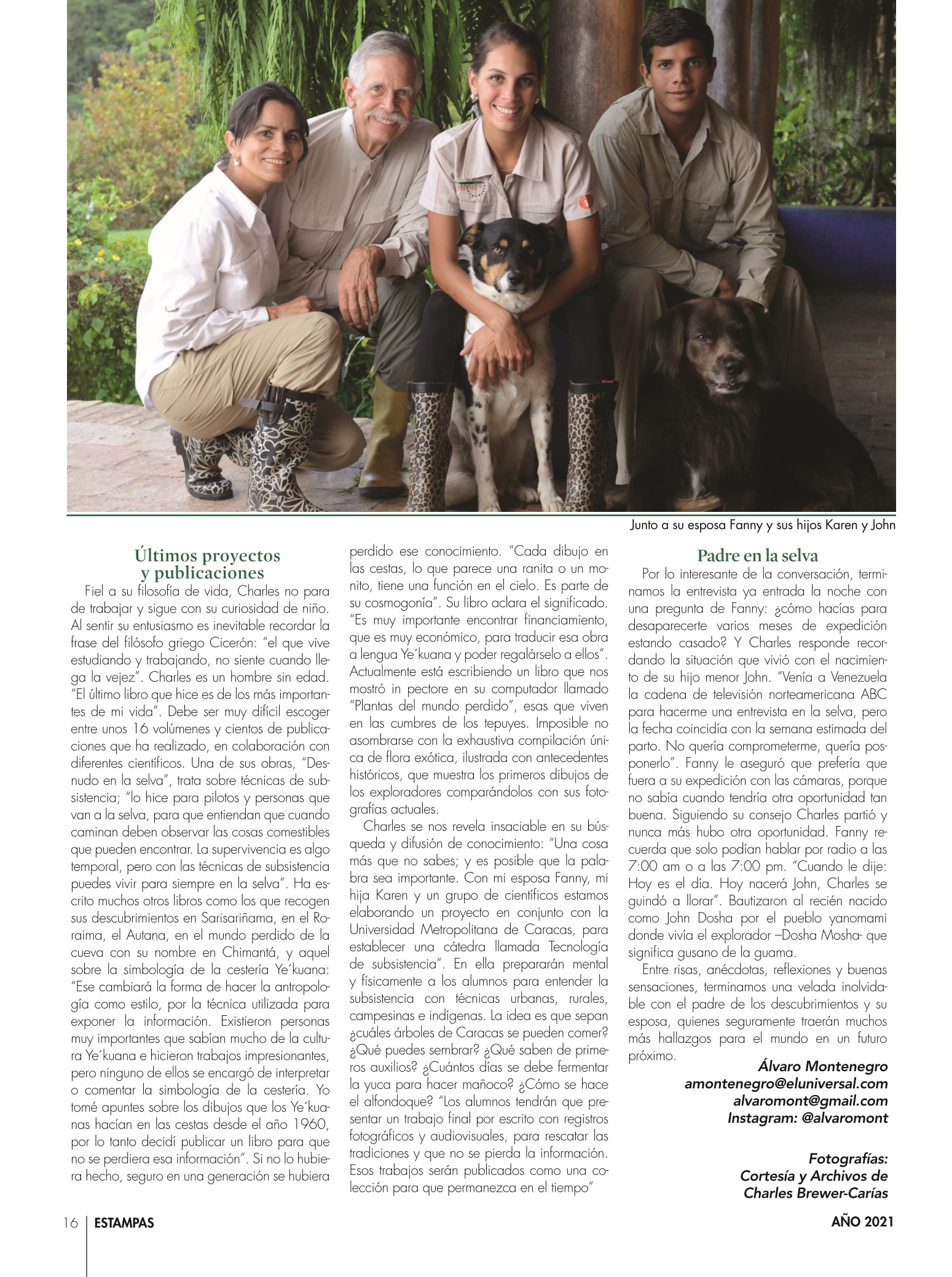 16-REV Entrevista Álvaro Montenegro Charles Brewer Carias el padre de los descubrimientos