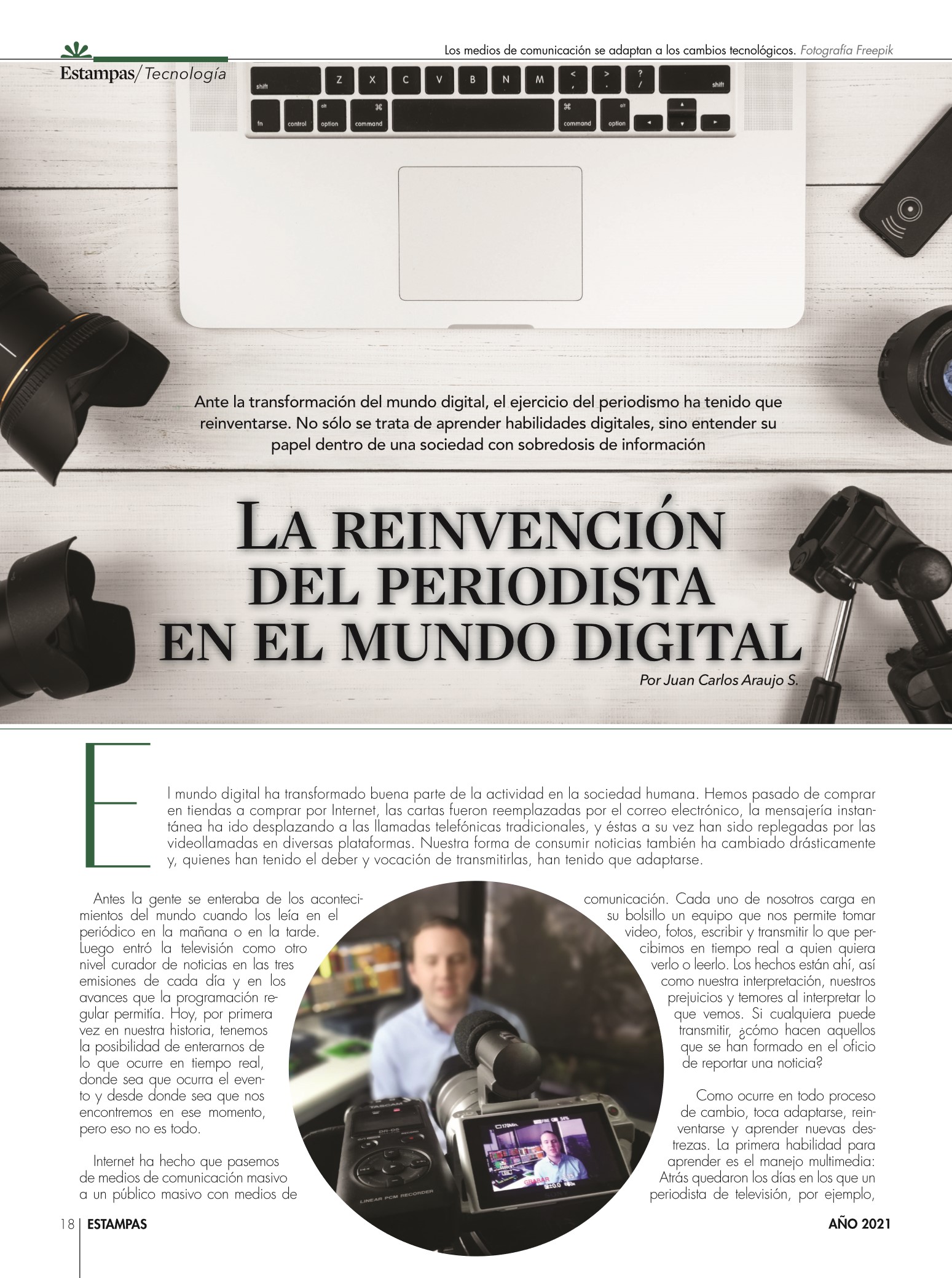 18-REV Tecnología Juan Carlos Araujo La reinvención del periodista en el mundo digital