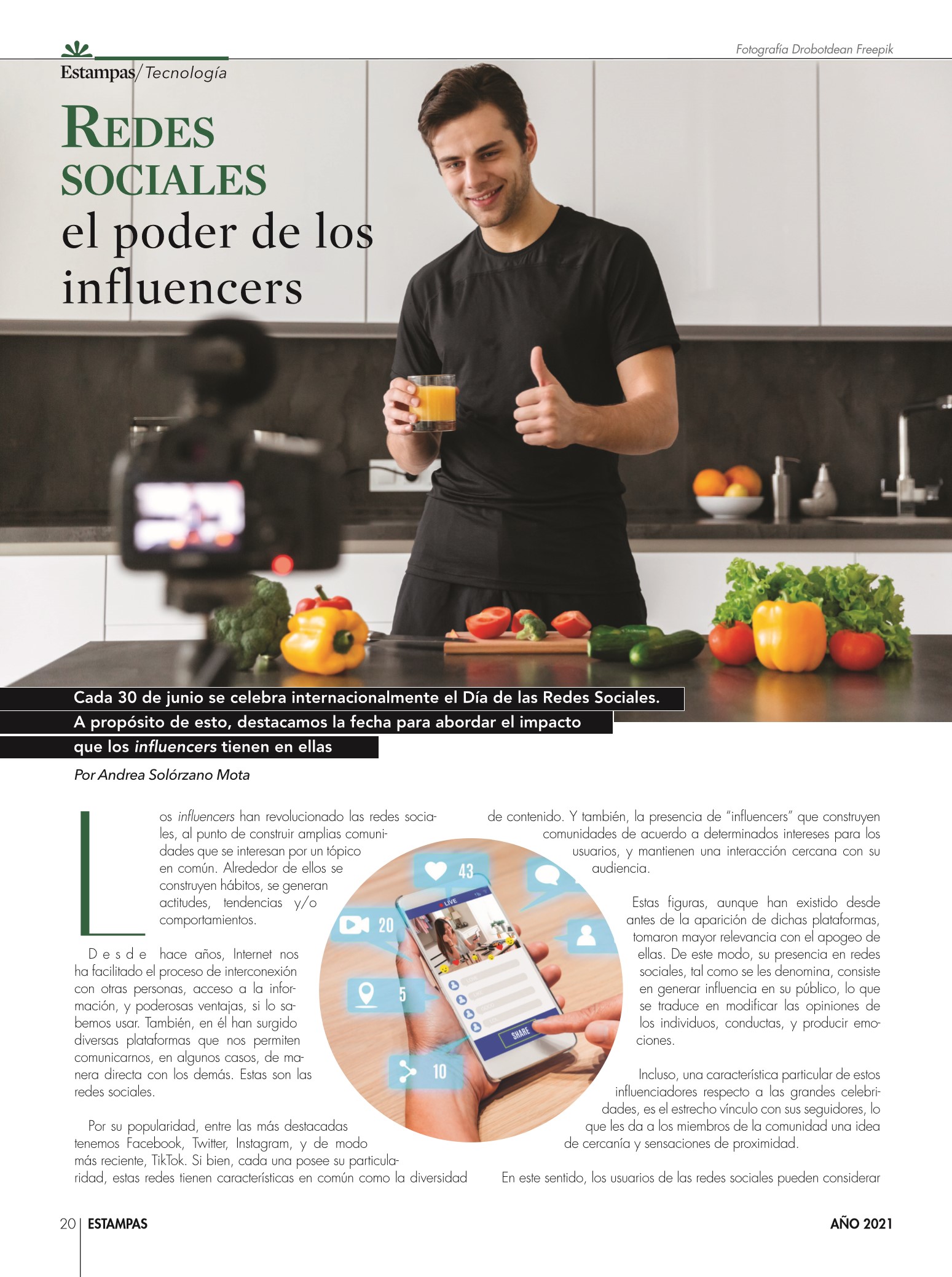 20-REV Tecnología Andrea Solórzano Redes sociales el poder de los influencers