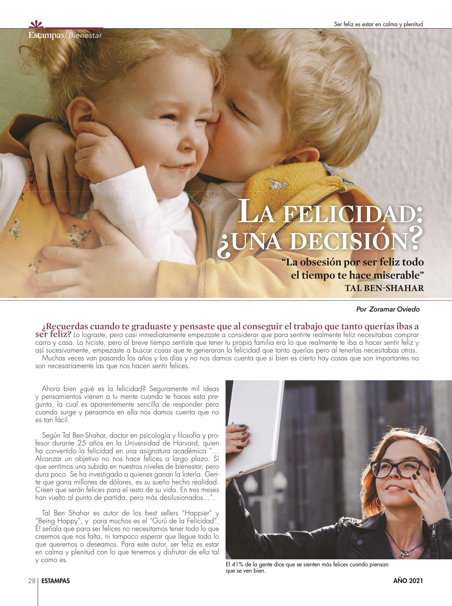 28-REV Salud Bienestar Zoramar Oviedo felicidad ¿una decisión?