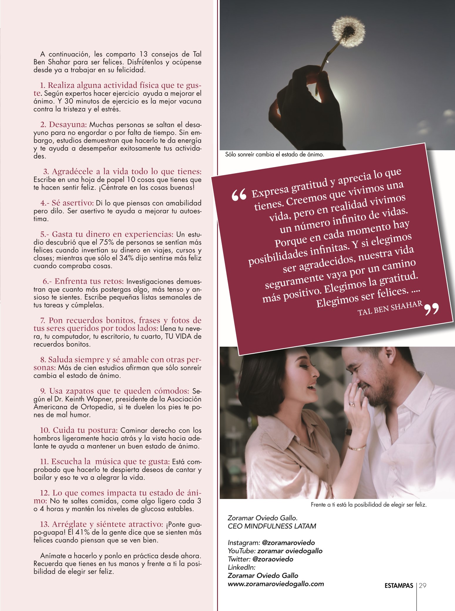 29-REV Salud Bienestar Zoramar Oviedo felicidad ¿una decisión?