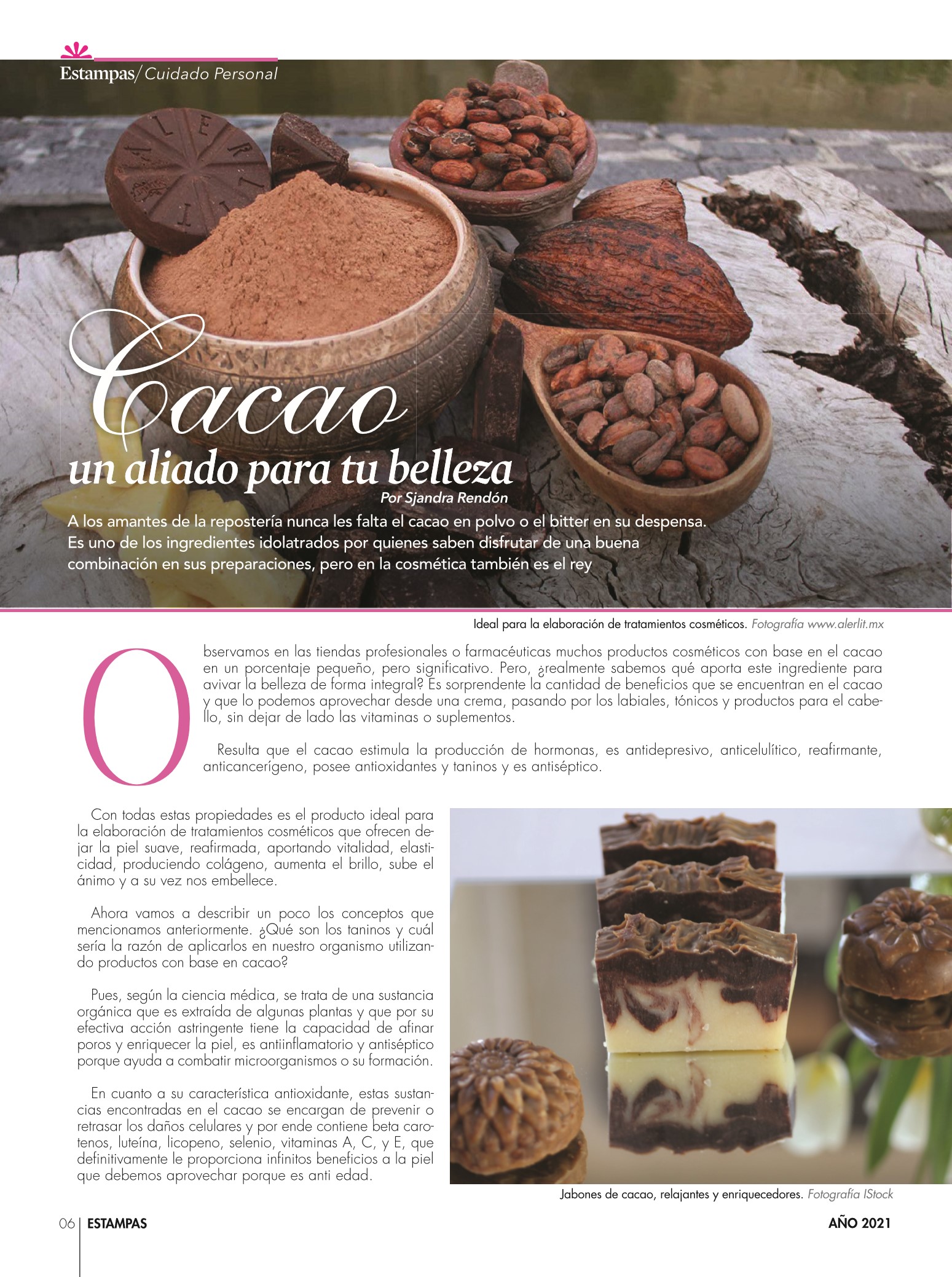 6-REV Belleza Sjandra Rendón cacao un aliado para belleza