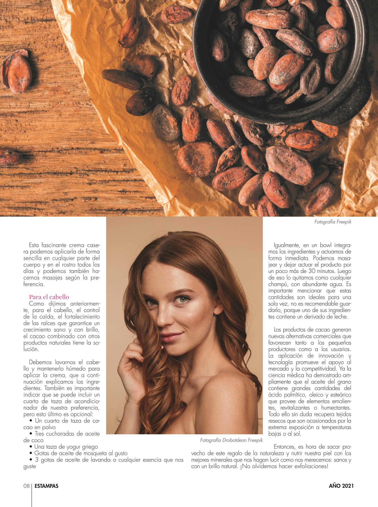 8-REV Belleza Sjandra Rendón cacao un aliado para belleza