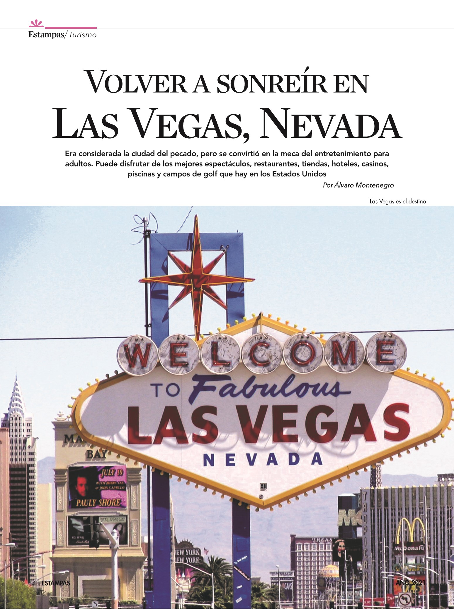 14-REV Turismo Álvaro Montenegro Volver sonreír Las Vegas Nevada 
