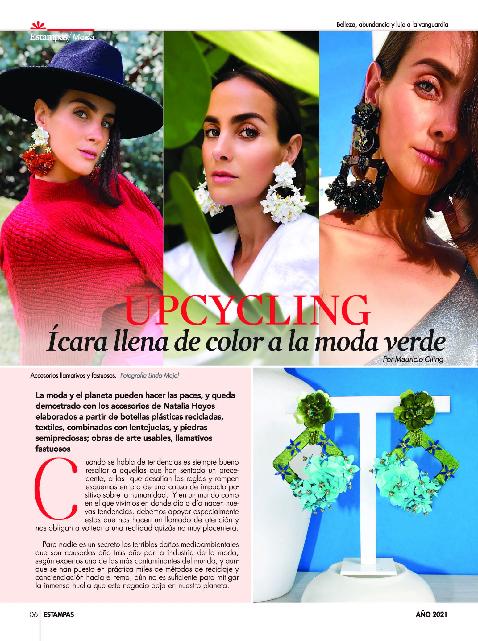 6-REV Moda Mauro Cilling Upcycling Ícara llena de color  moda verde