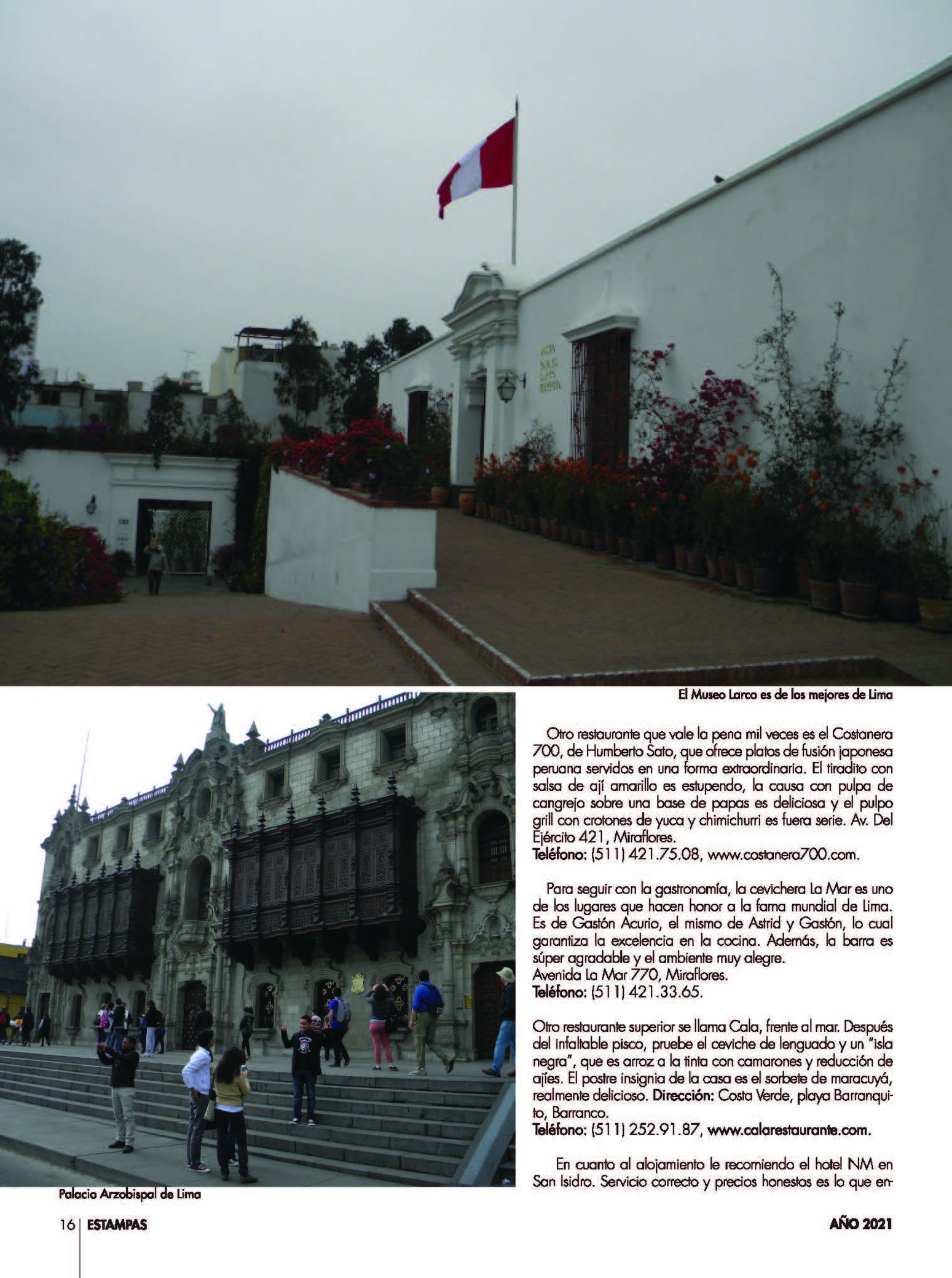 16-REV Turismo Entretenimiento Álvaro Montenegro Lima  ciudad fascinante