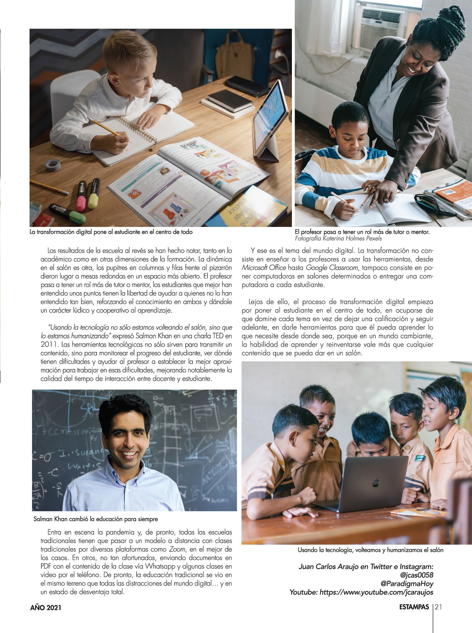 23-REV Tecnología Entretenimiento Juan Carlos Araujo La transformación educativa