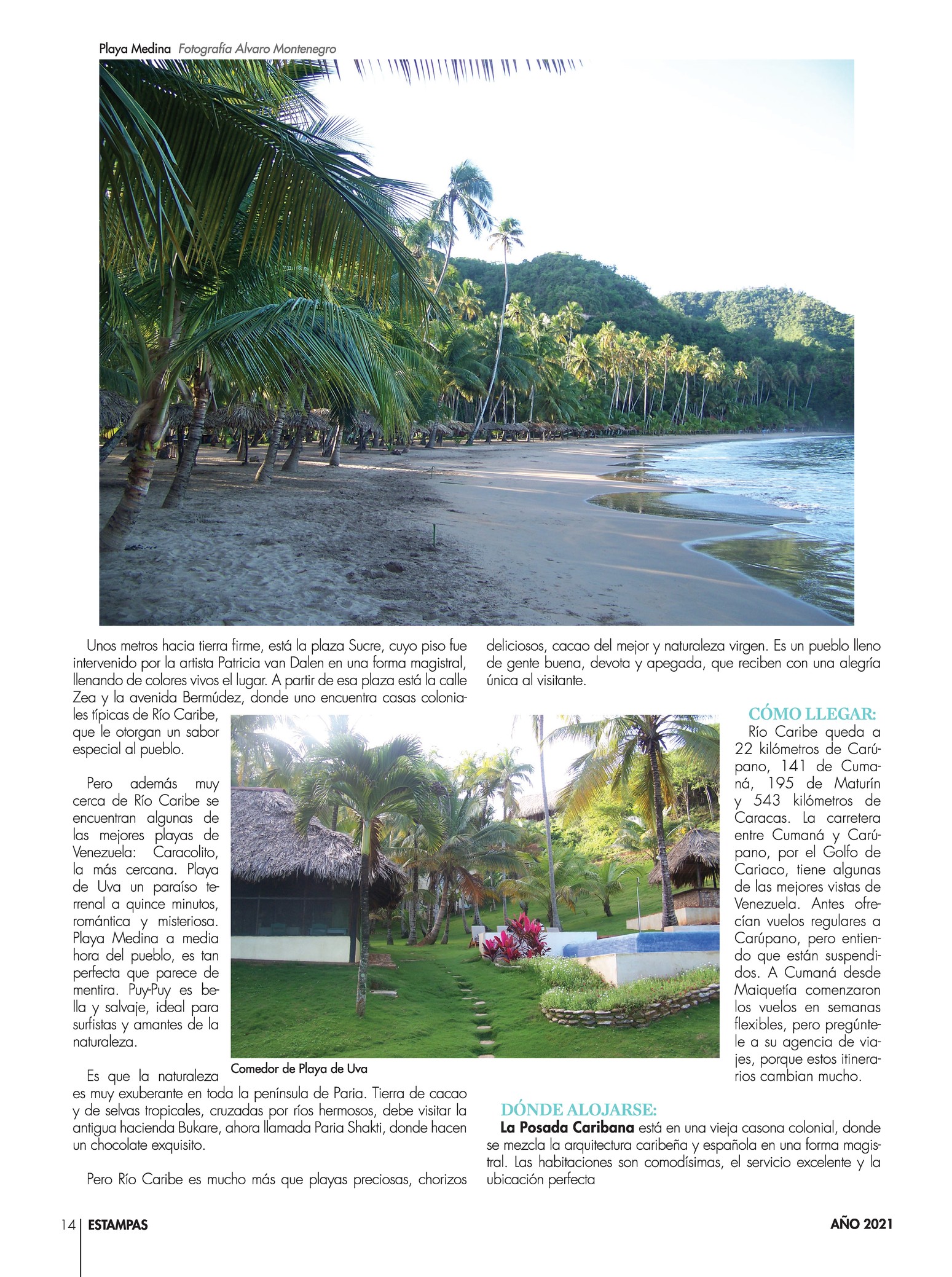 14-REV Turismo Alvaro Montenegro Río Caribe pueblo bello Sucre 