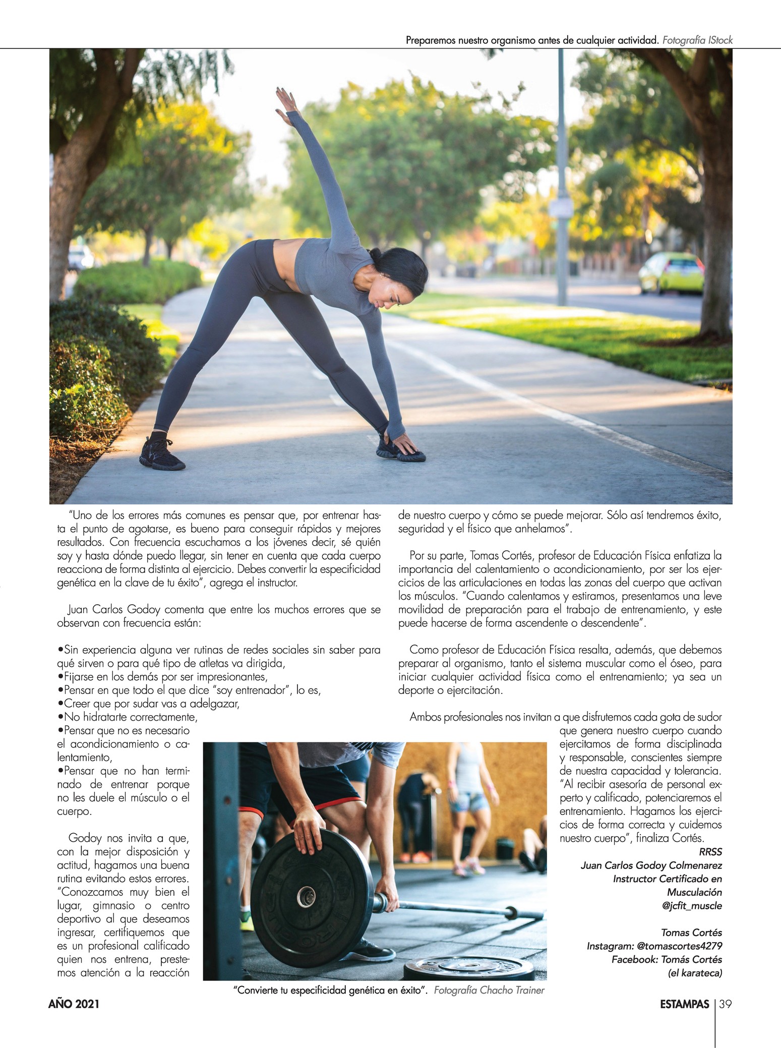 39-REV Bienestar Sjandra Rendon Como optimizar rutina en el gimnasio