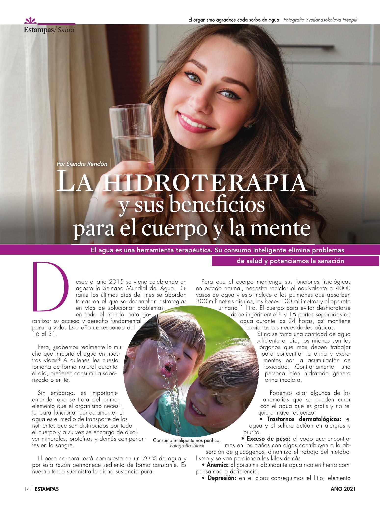 14-REV Salud La hidroterapia y sus beneficios para el cuerpo y la mente