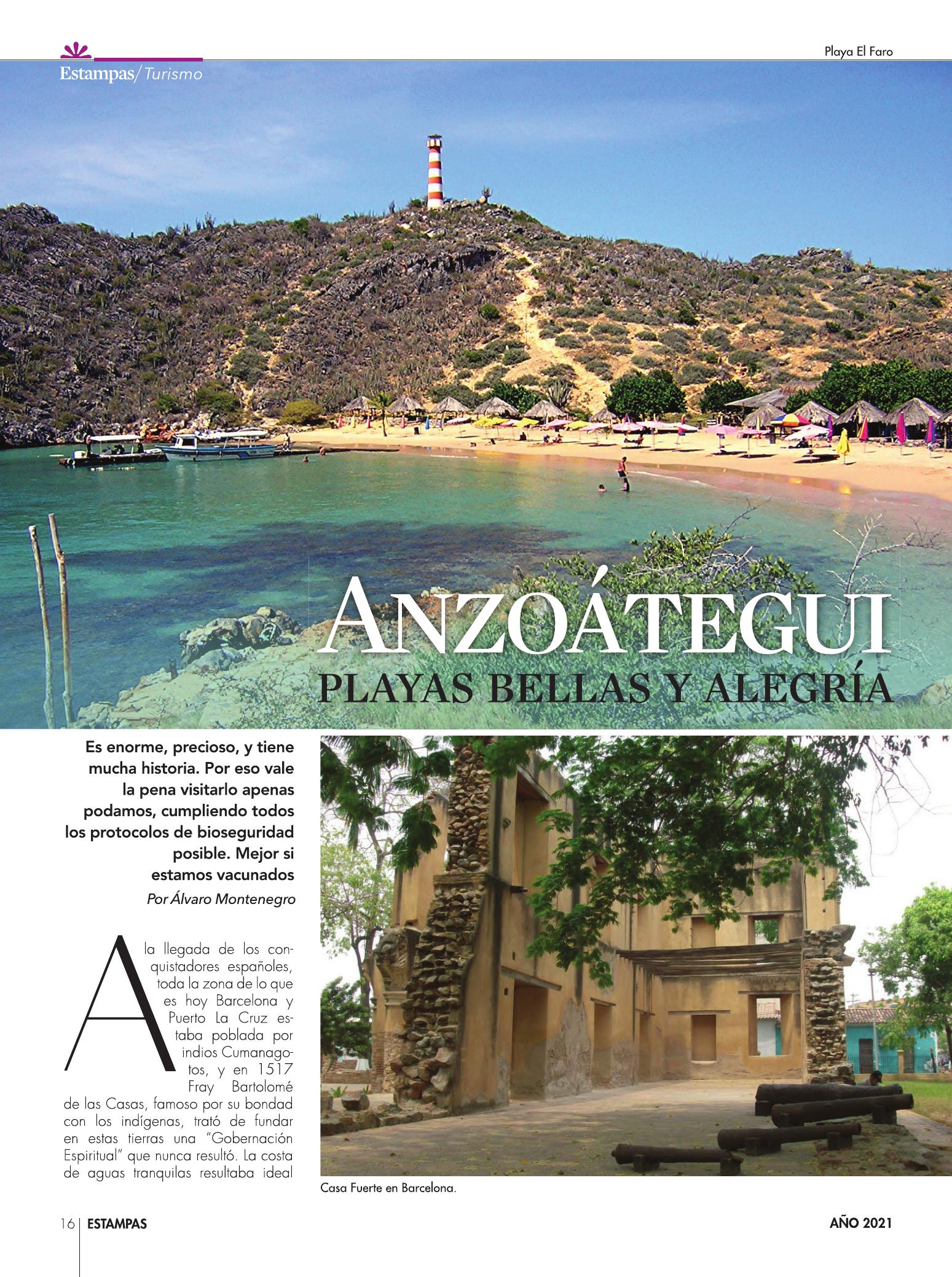 16-REV Turismo  Anzoategui playas bellas y alegria