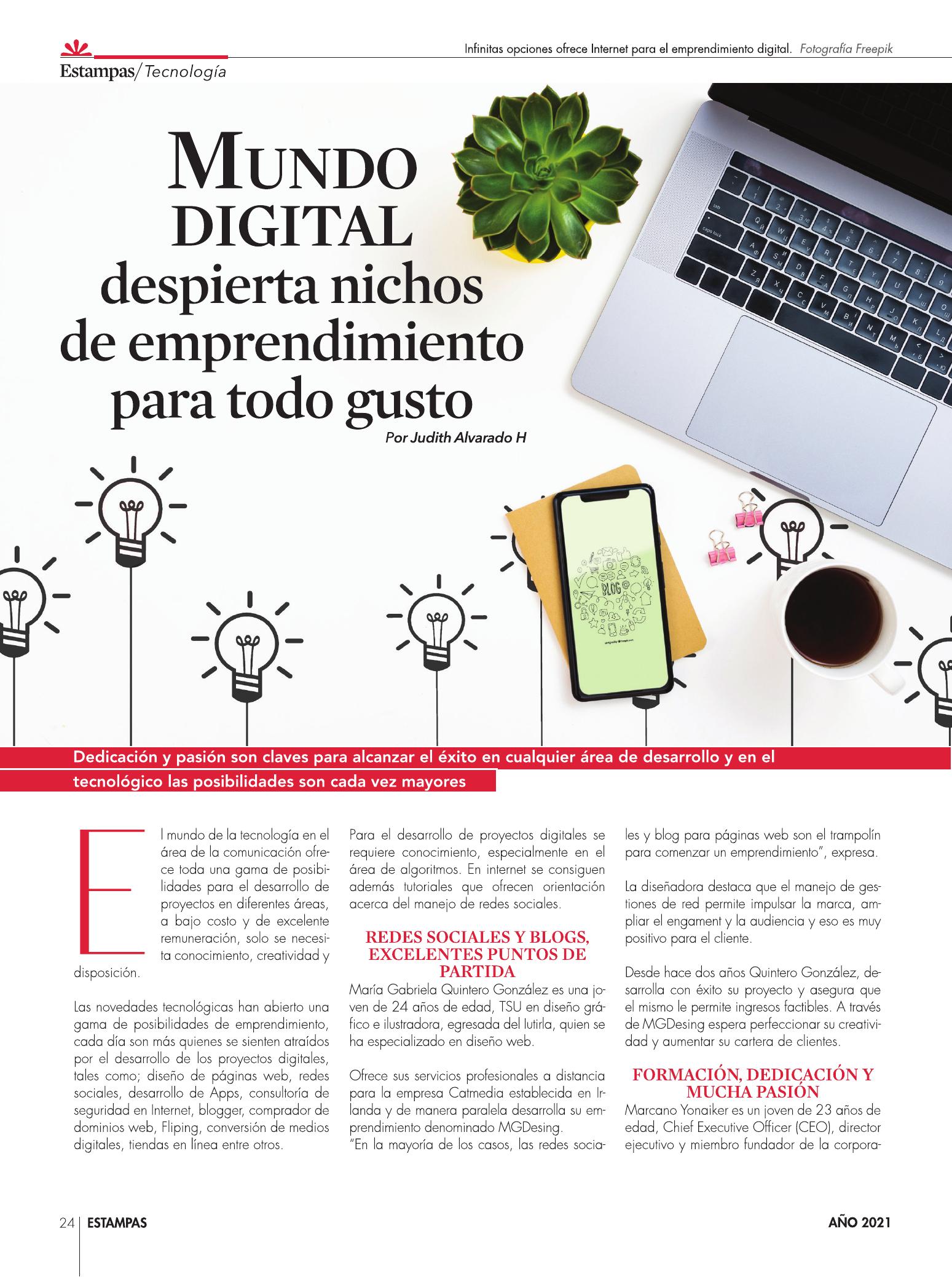 24-REV Emprendedores Mundo digital despierta nichos de emprendimiento para todo gusto 