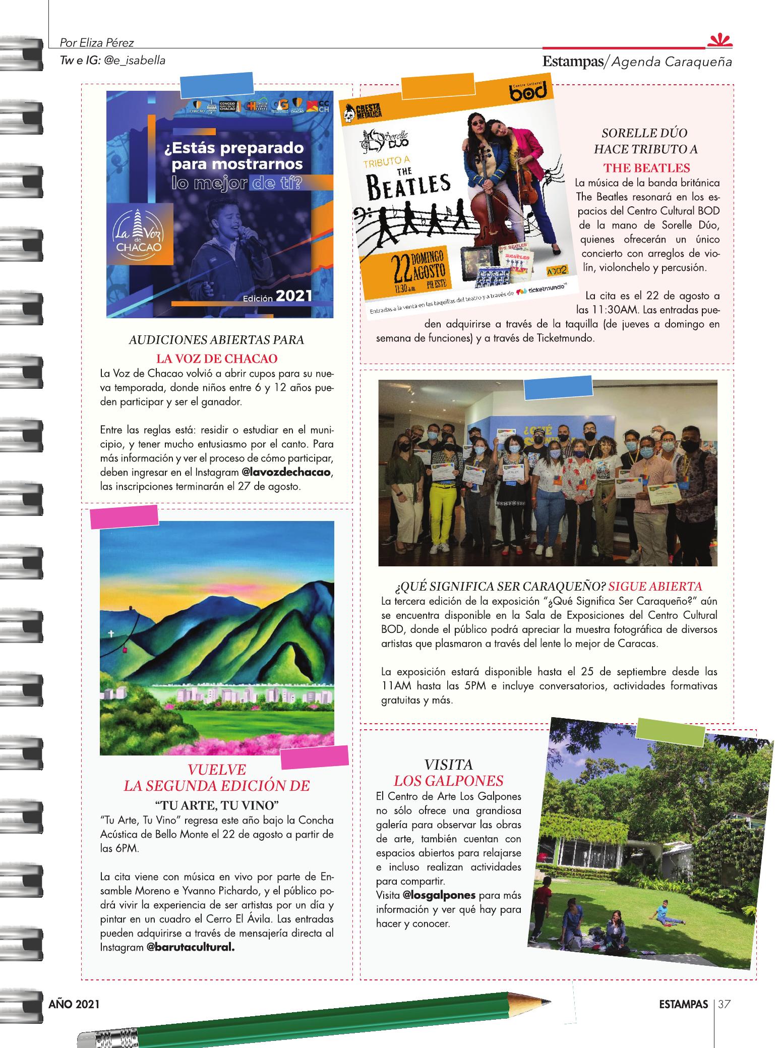 37-REV Cultura  Agenda caraqueña 