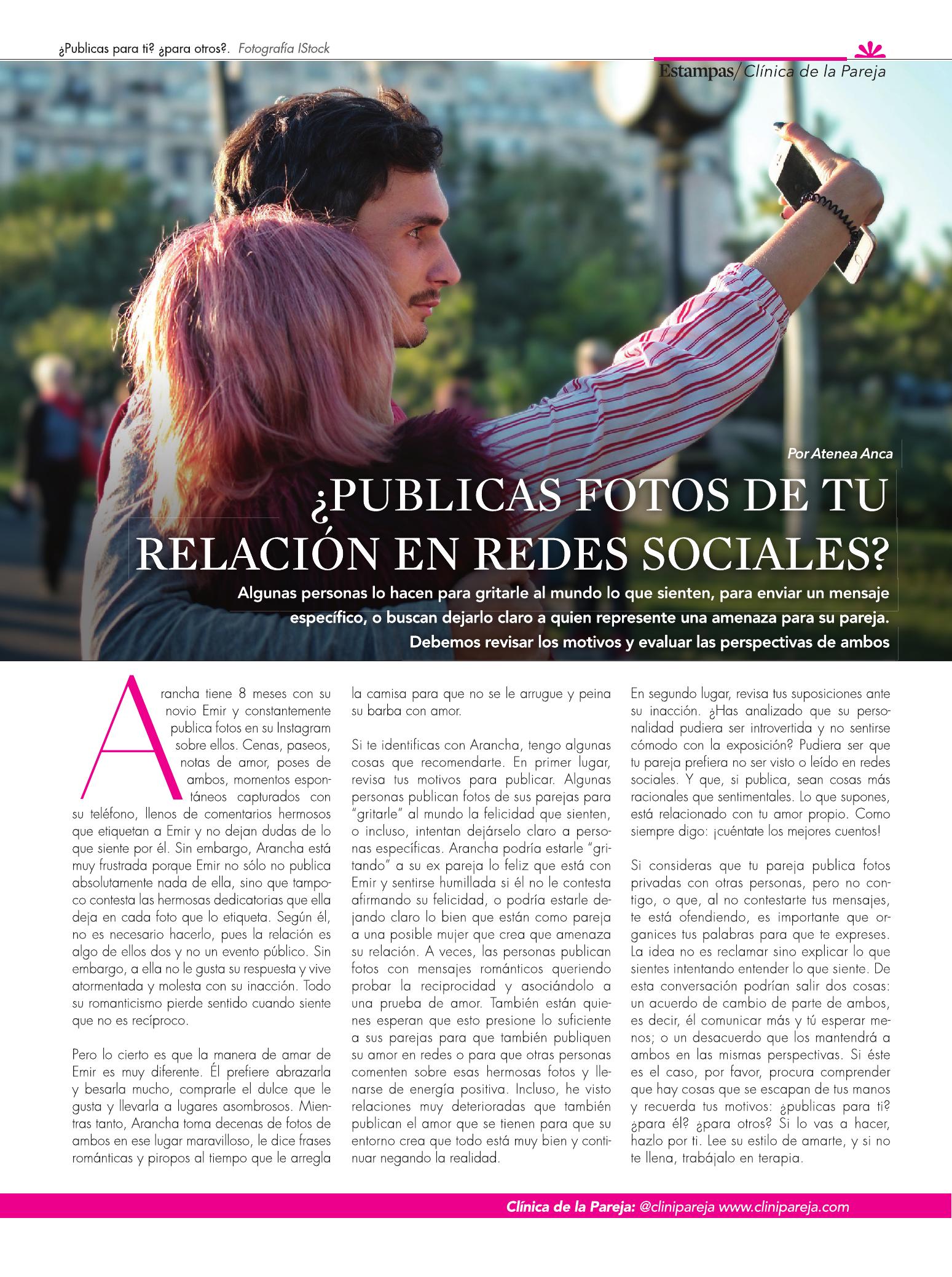 37-REV Clinica de la Pareja Publicas fotos de tu relación en redes sociales