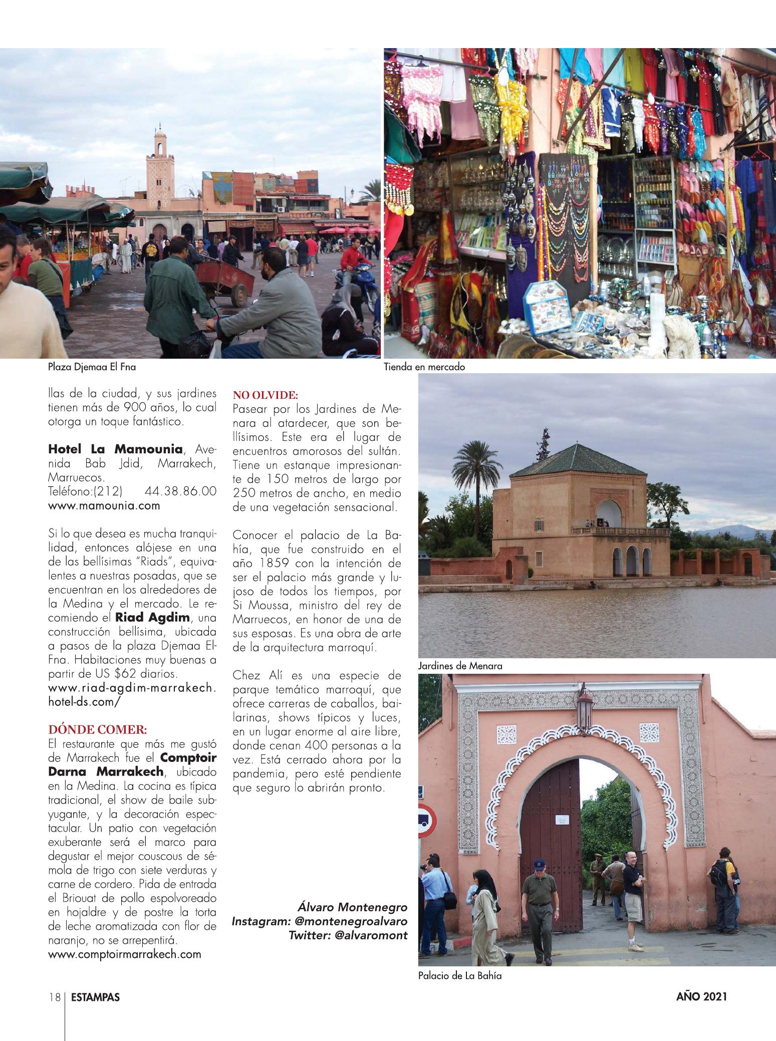 18-REV Turismo MARRAKECH ciudad de las mil y una noches