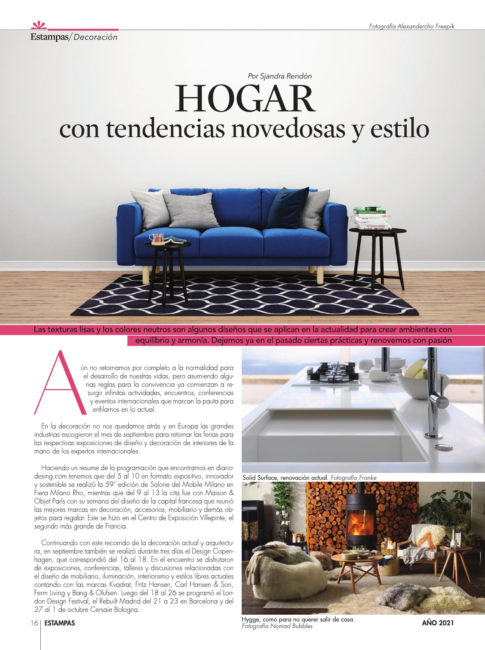 16-REV Decoración Hogar con tendencias novedosas y estilo