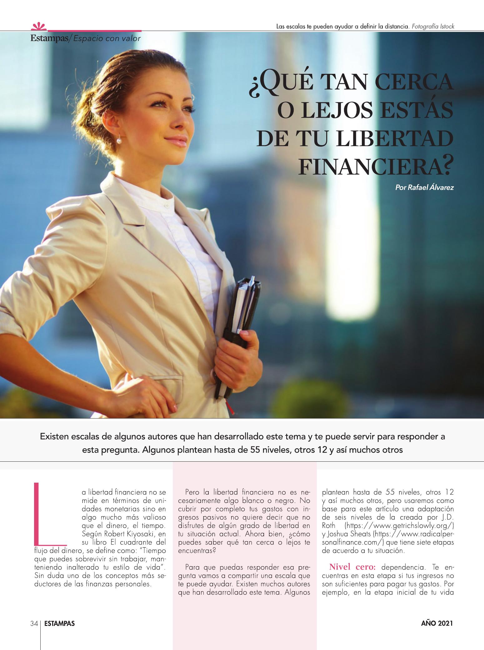 34-REV Emprendedores Espacio con valor Que tan cerca o lejos estás de tu libertad financiera