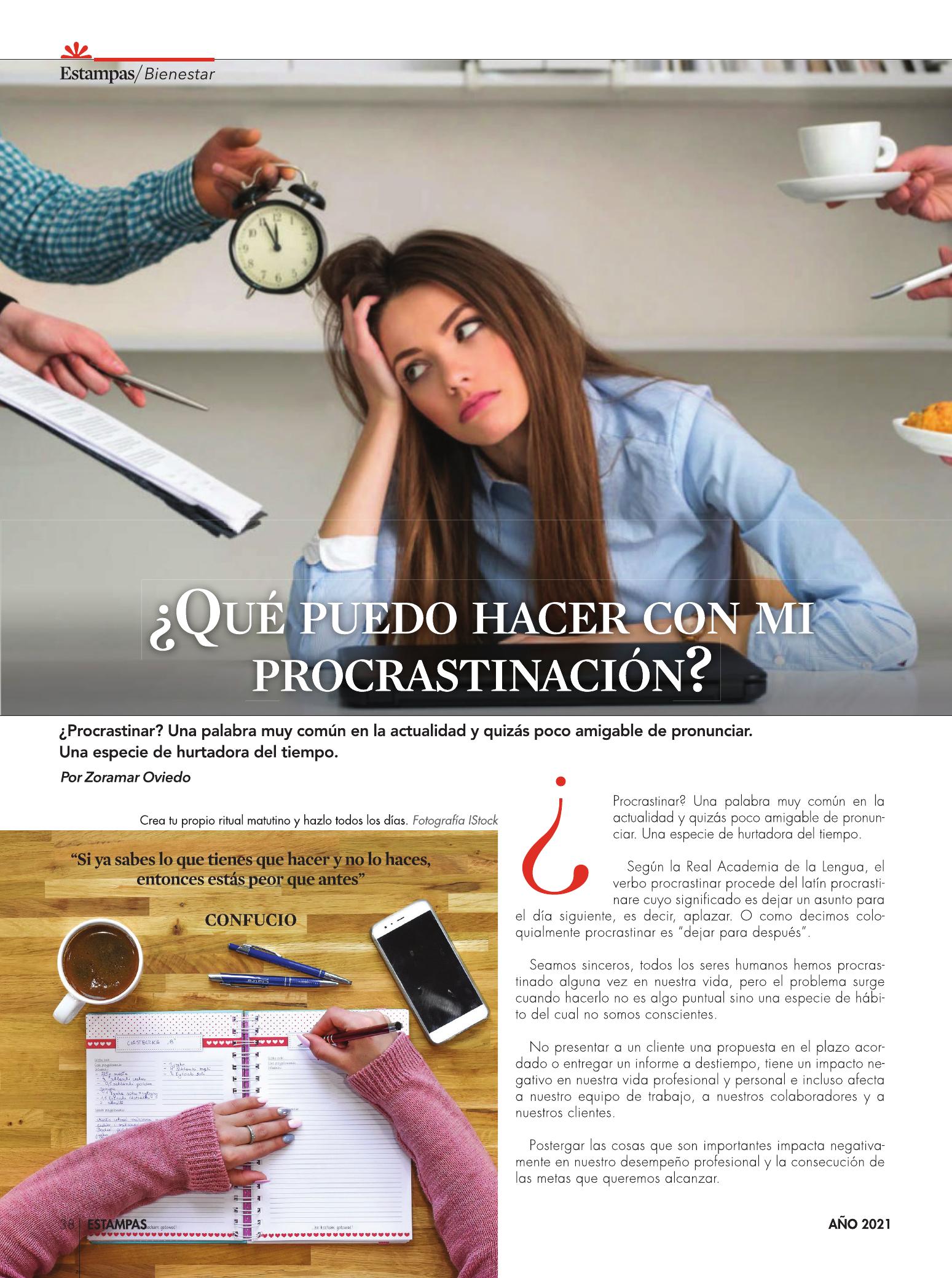 38-REV Que puedo hacer con mi procrastinación