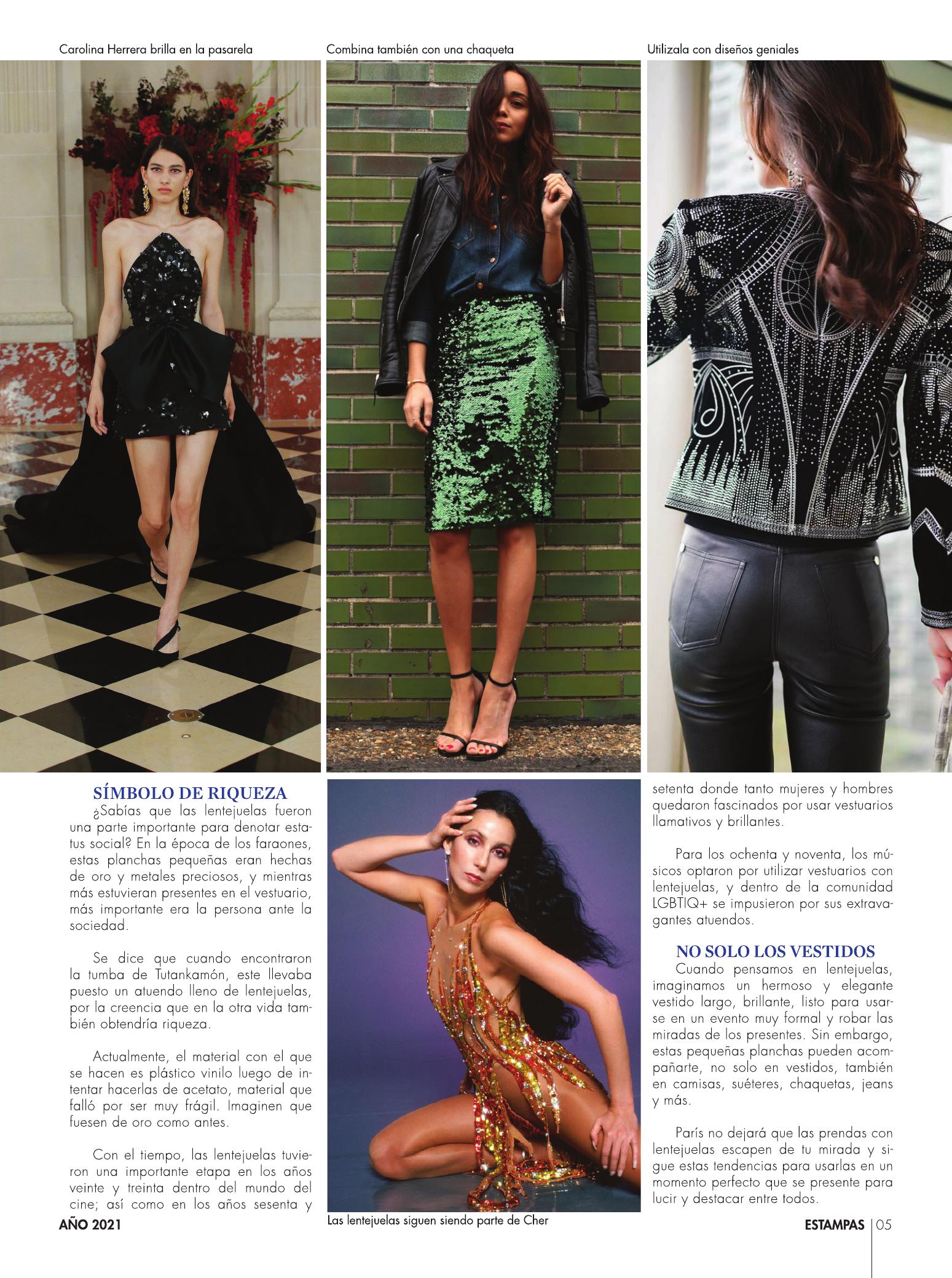 5-REV Moda Las lentejuelas resaltan fuera de tu armario