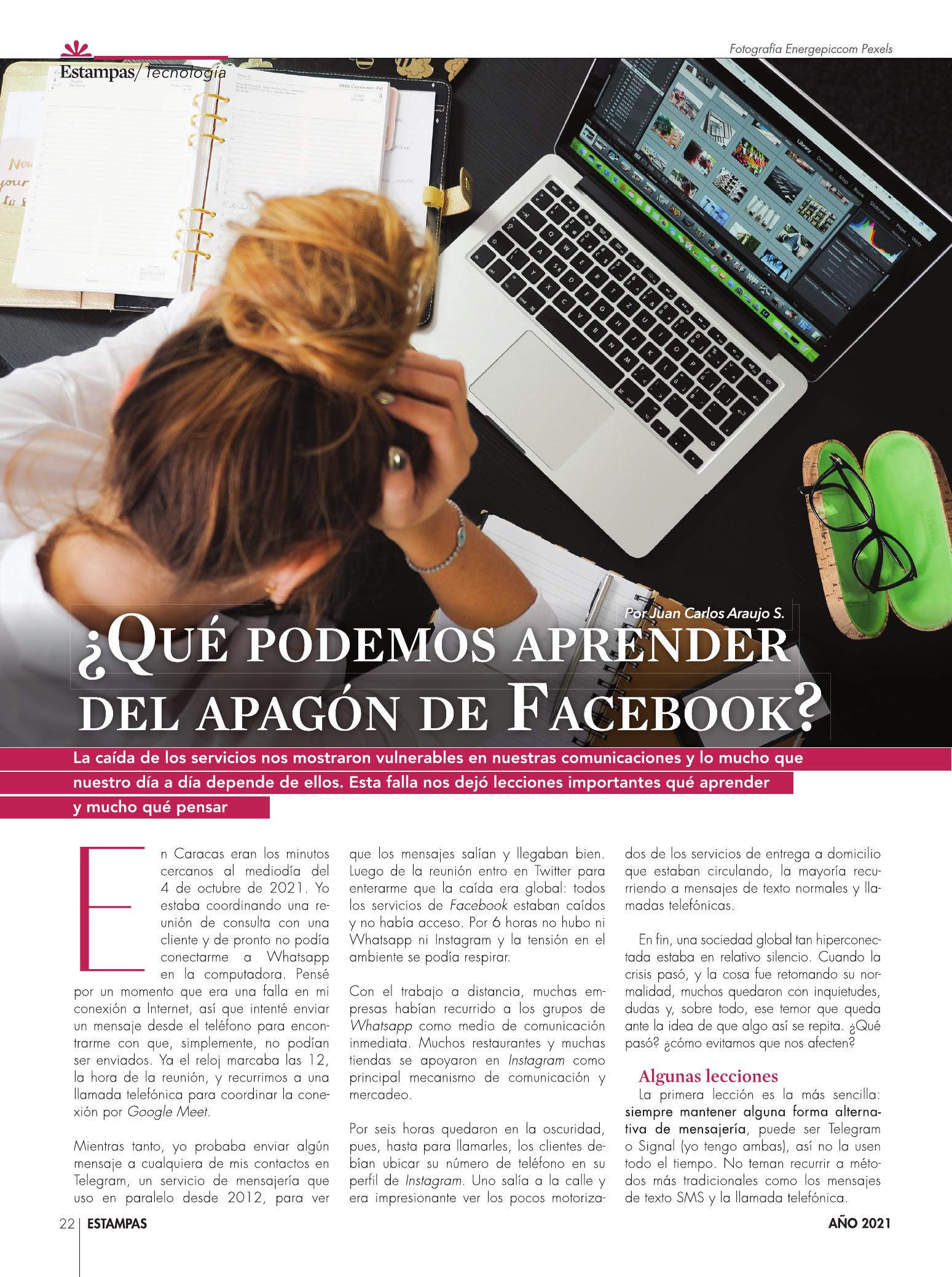 22-REV Tecnologia Que podemos aprender del apagon de Facebook