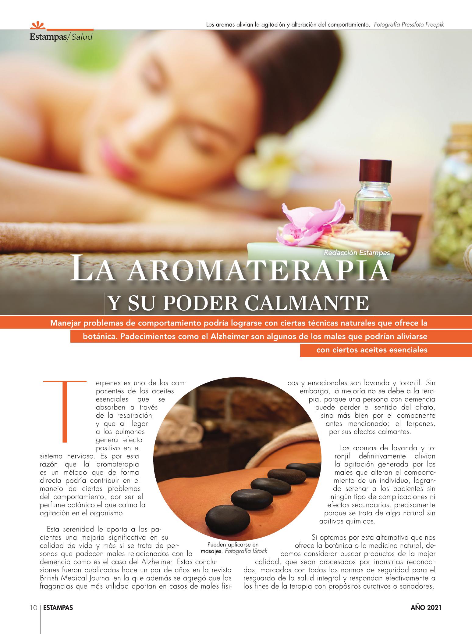 10-REV Salud La aromaterapia y su poder calmante