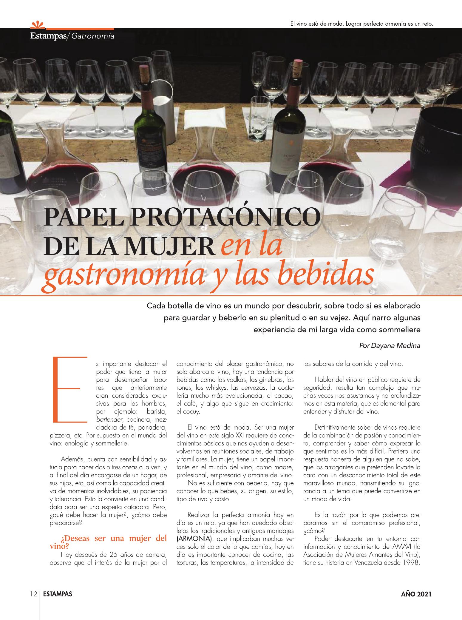 12-REV Enologia Papel protagonico de la mujer en la gastronomia y las bebidas