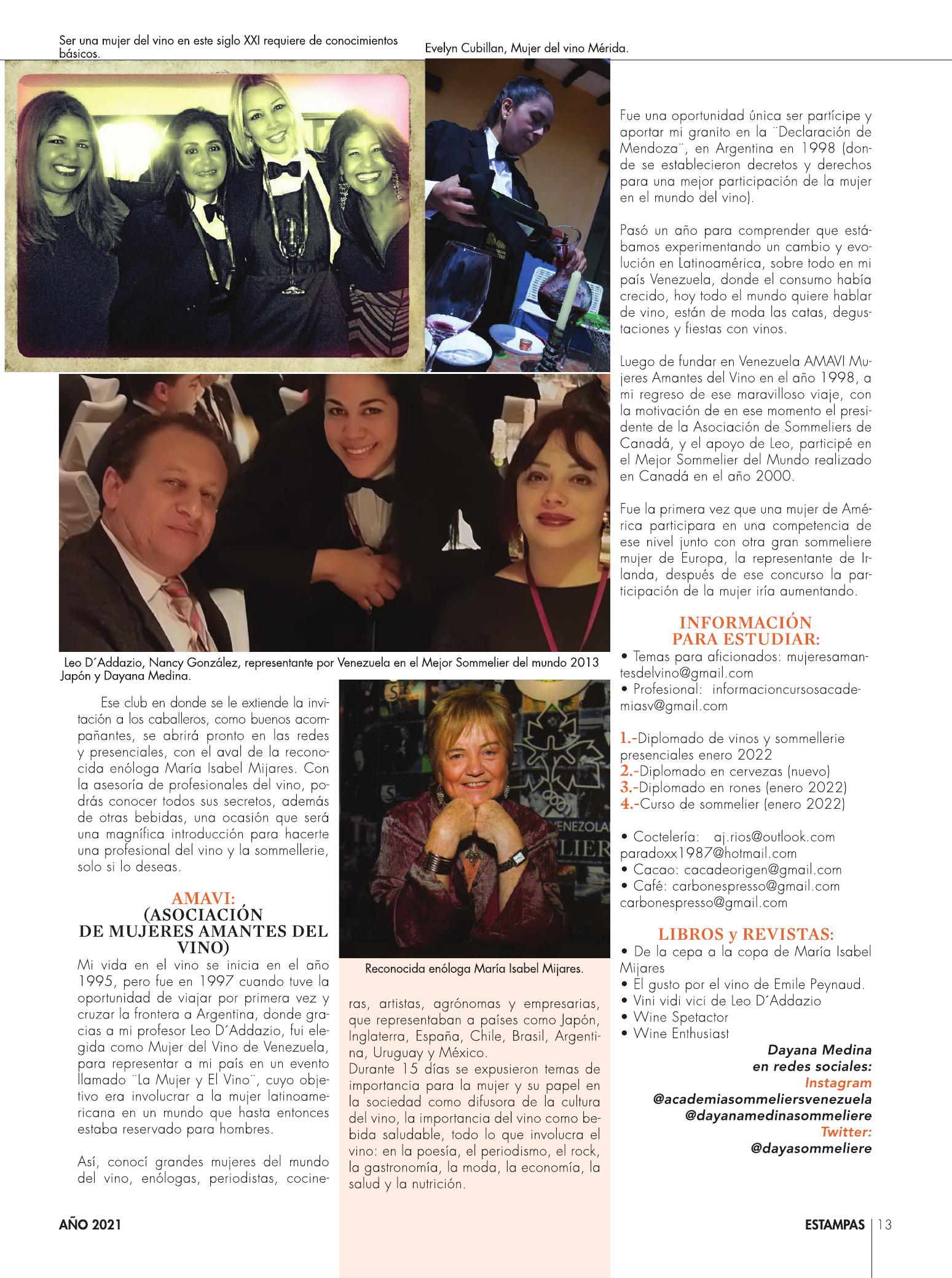 13-REV Enologia Papel protagonico de la mujer en la gastronomia y las bebidas